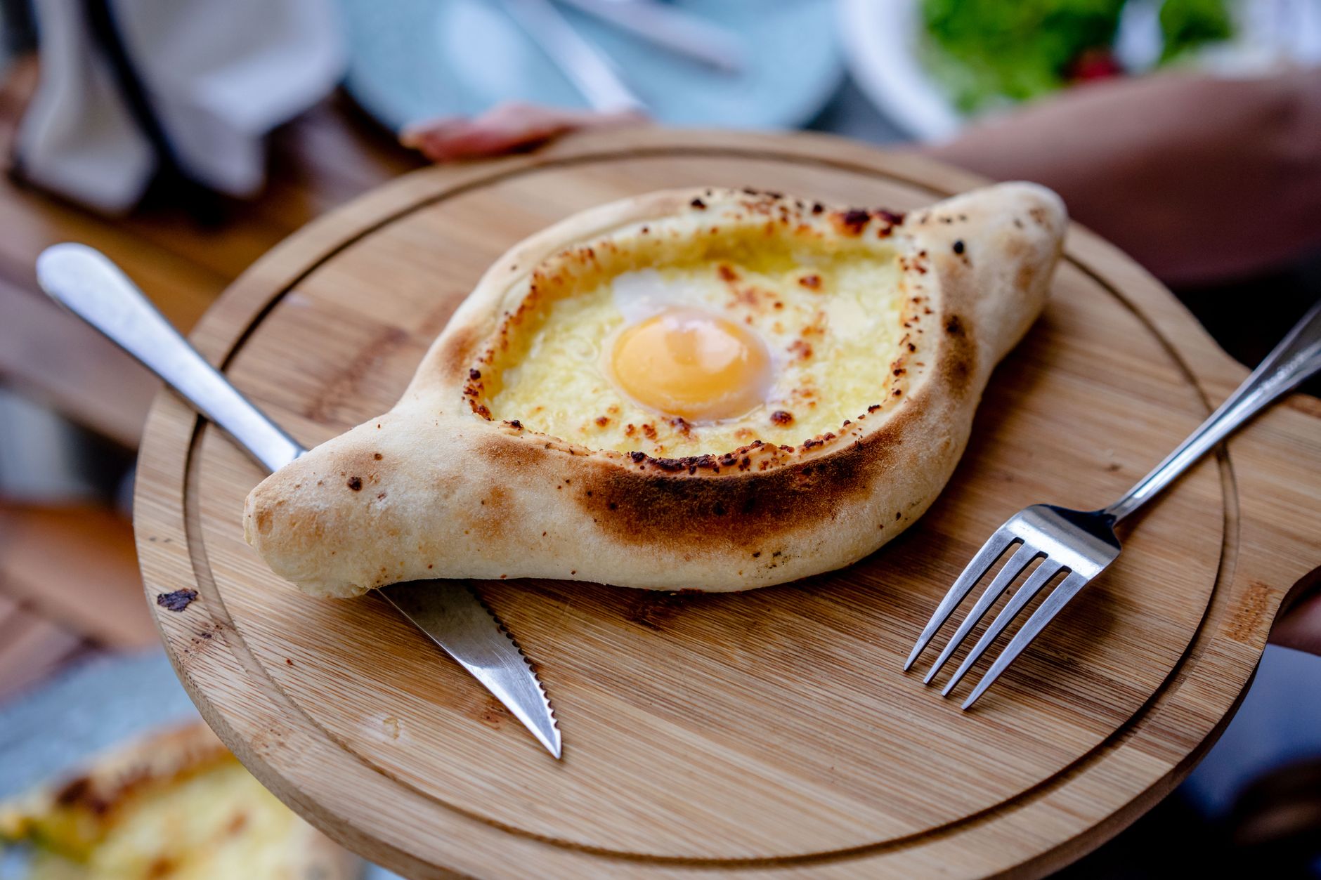 Georgian Cheese Bread with Egg