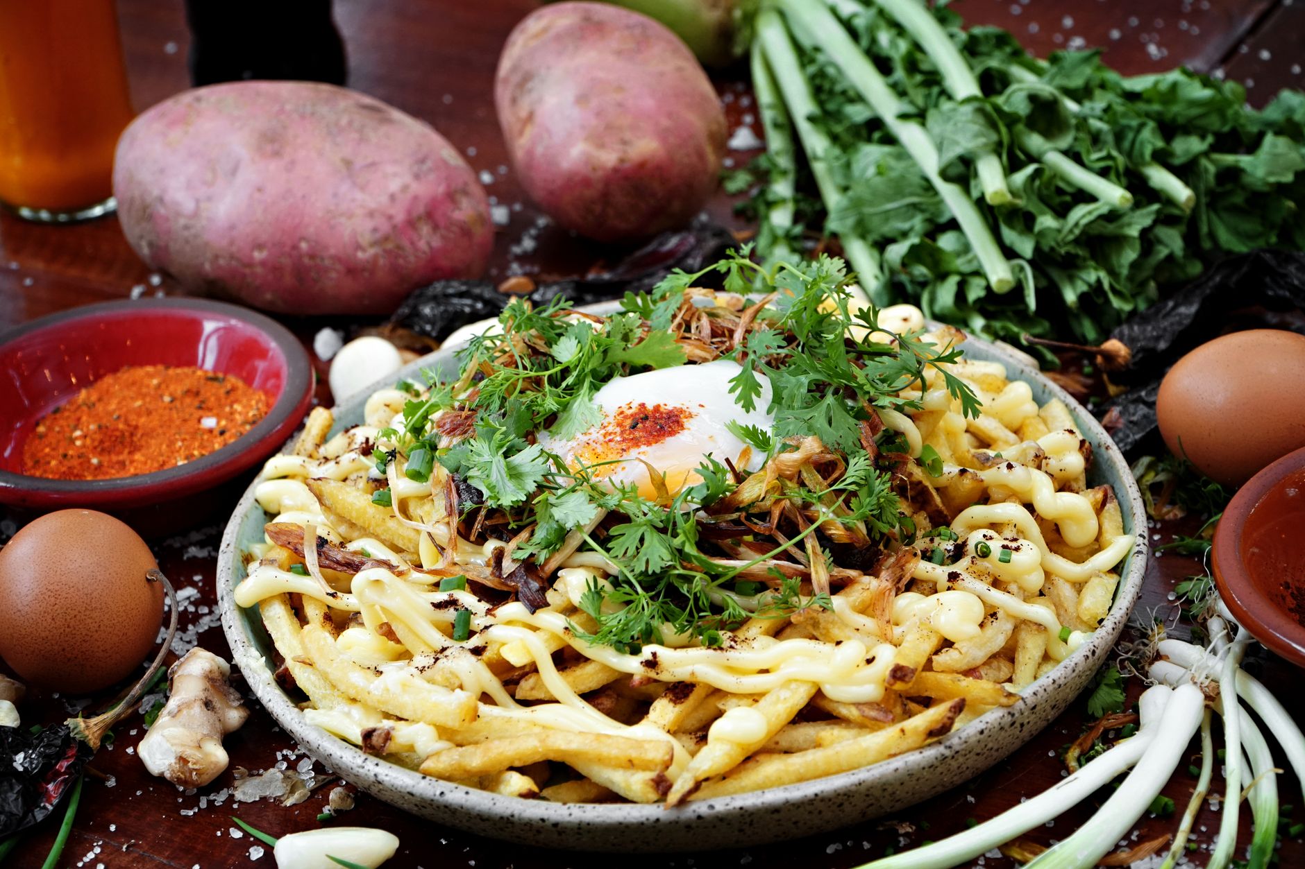 German Spätzle with Egg and Herbs