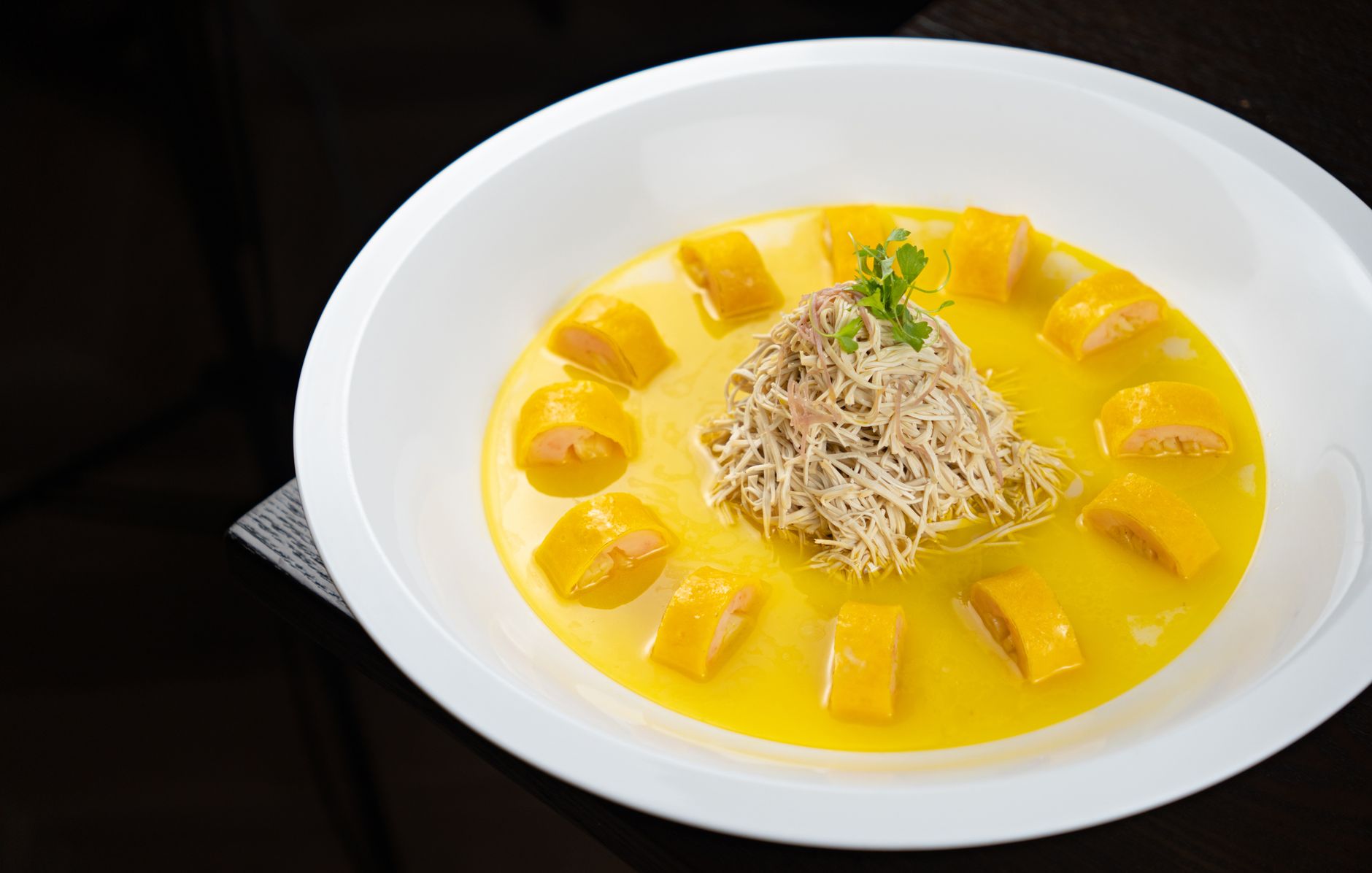Golden Soup with Shark Fin