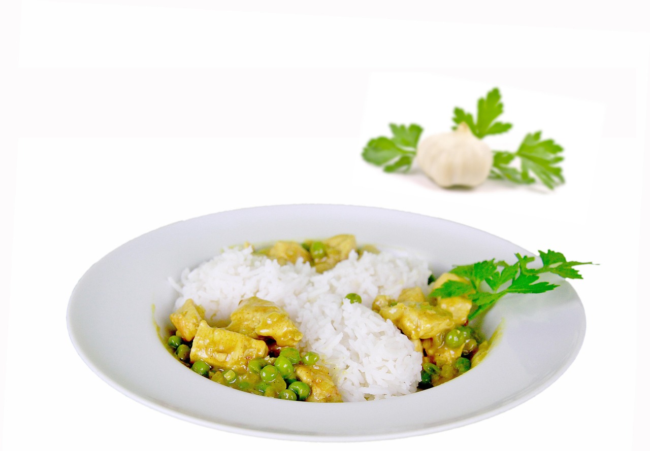 Green Curry Chicken with Rice
