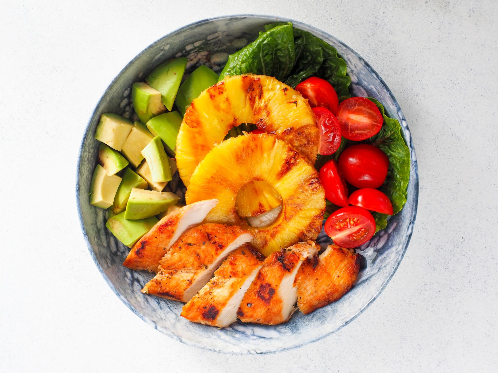 Grilled Chicken and Pineapple Bowl