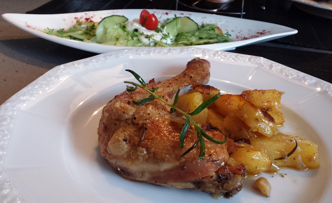 Grilled Chicken with Roasted Potatoes