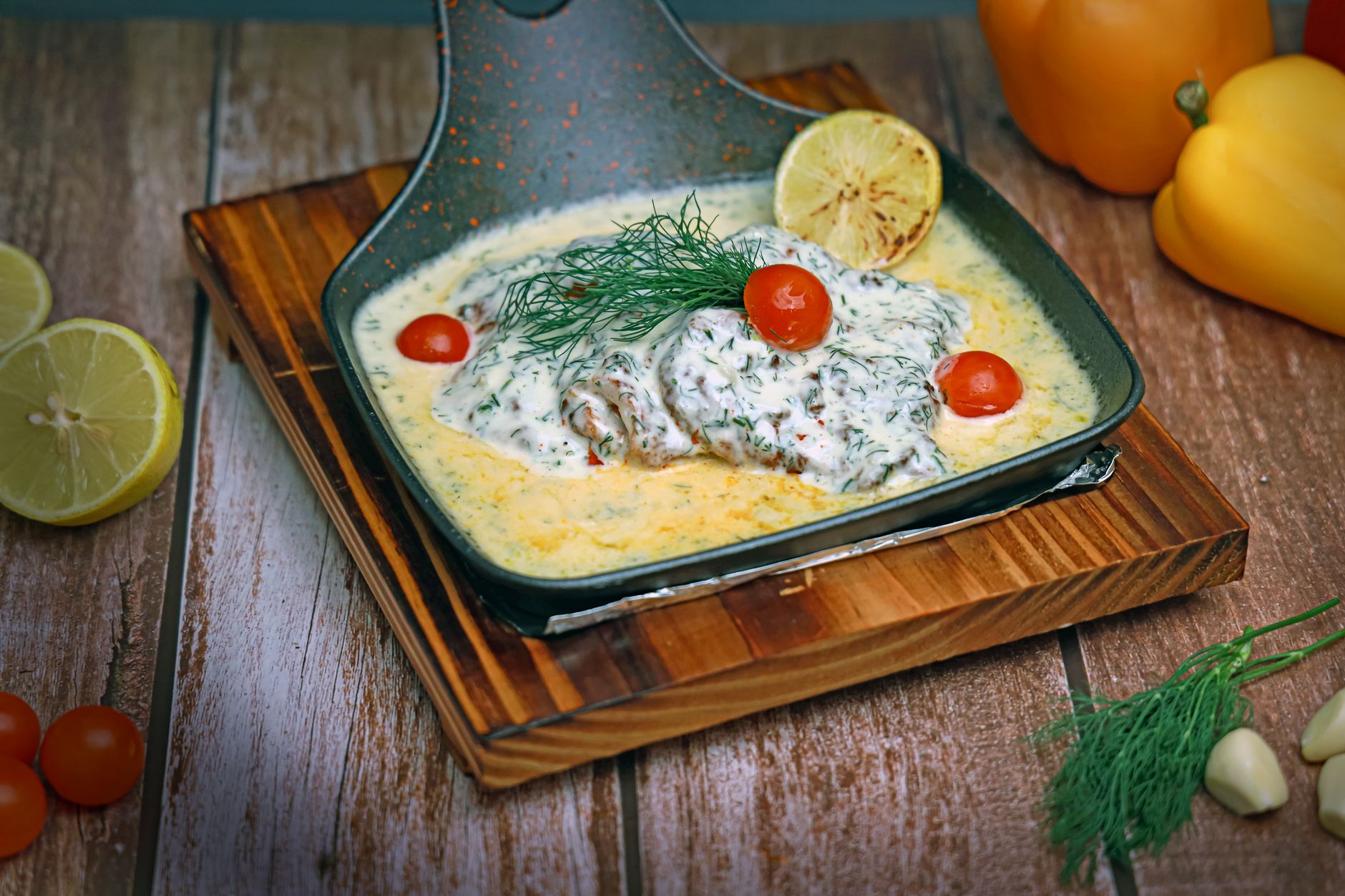 Grilled Chicken with Tzatziki Sauce