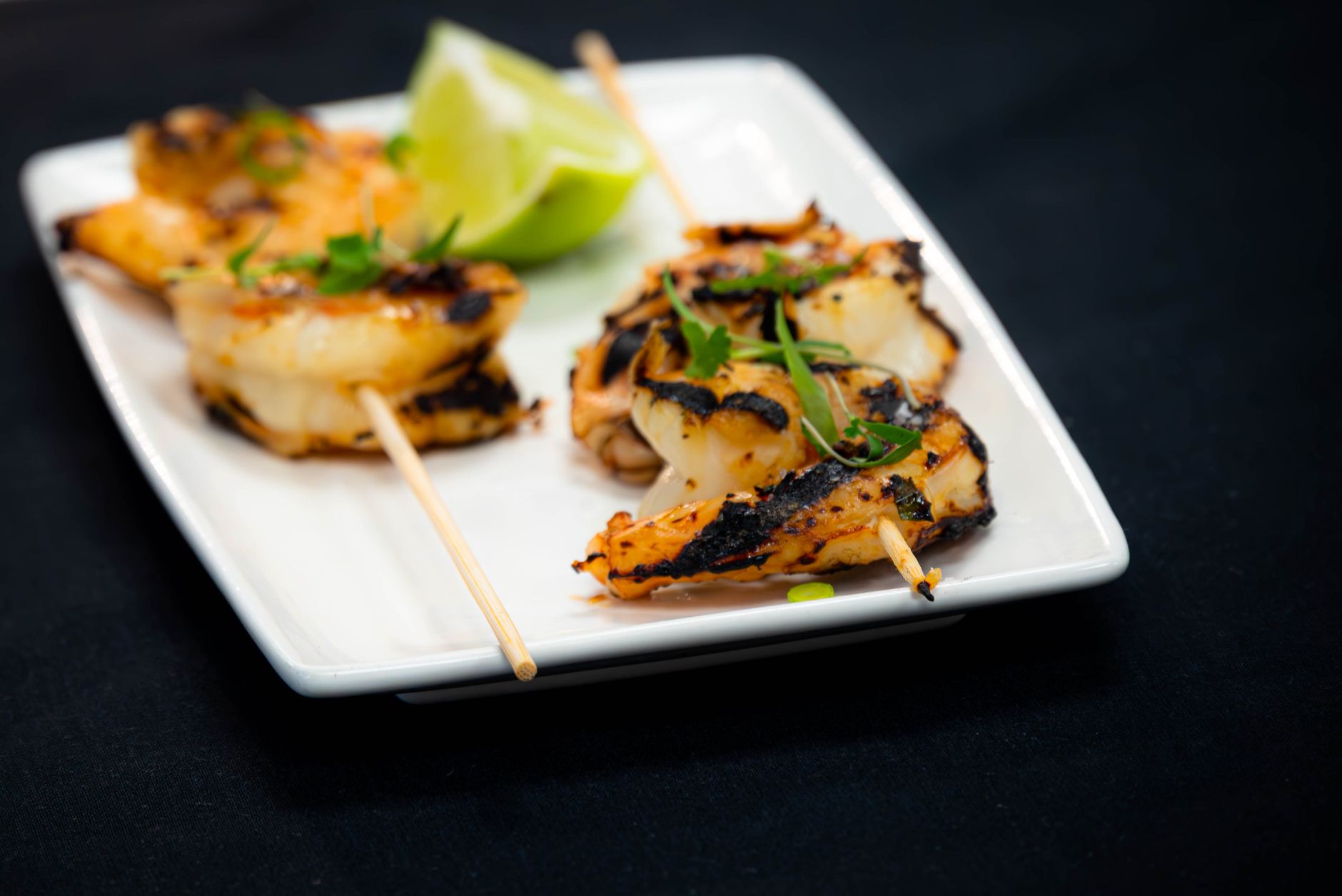 Grilled Fish Skewers with Chermoula