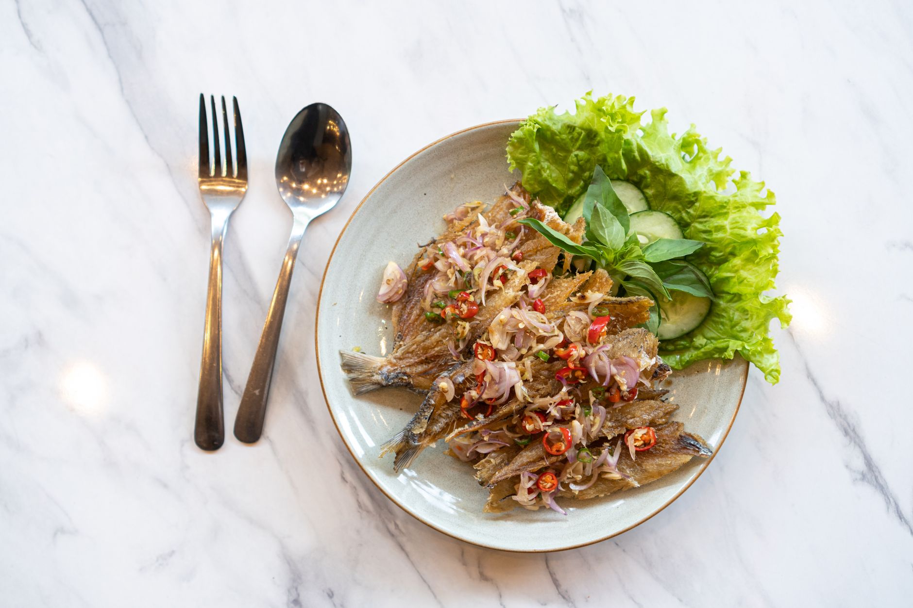 Grilled Fish with Spicy Sauce