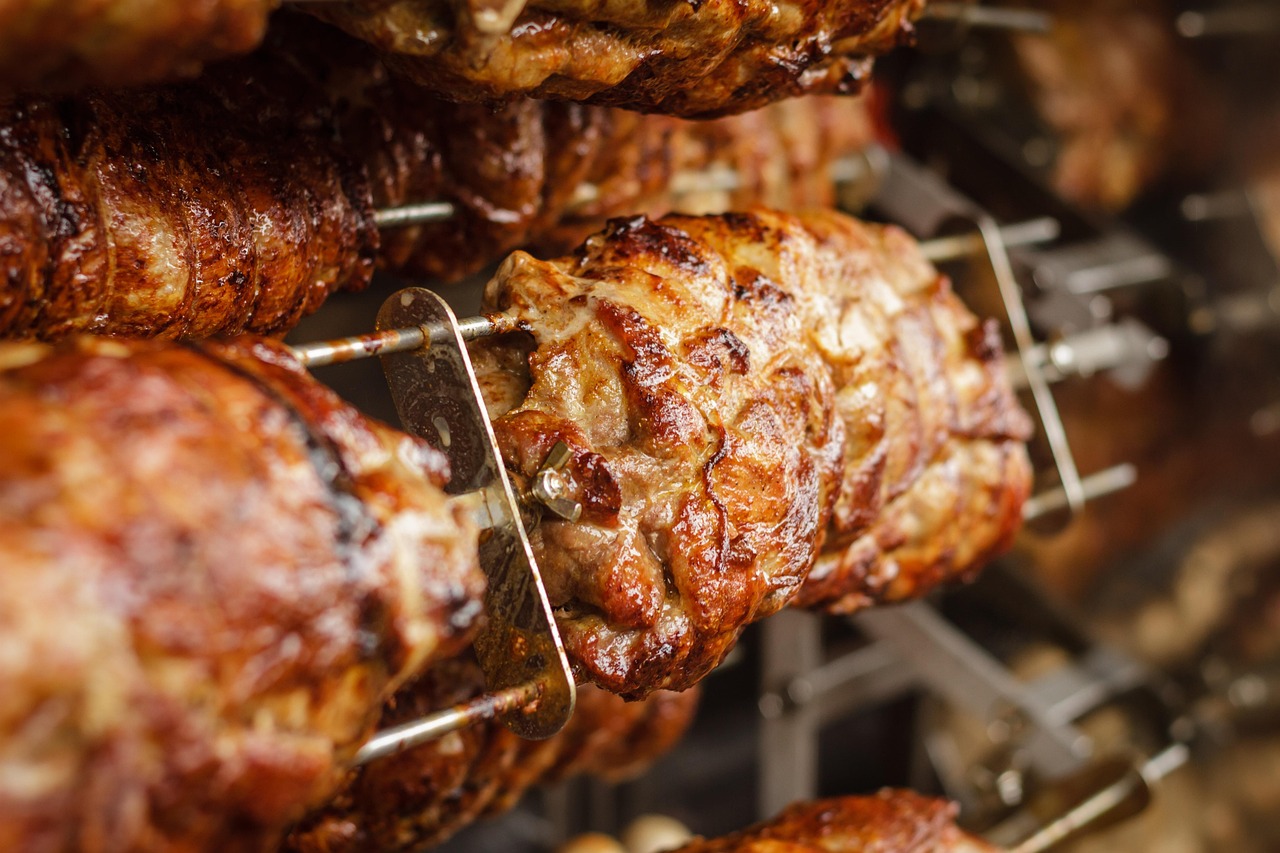 Grilled Lamb Intestines Wrapped with Offal and Herbs
