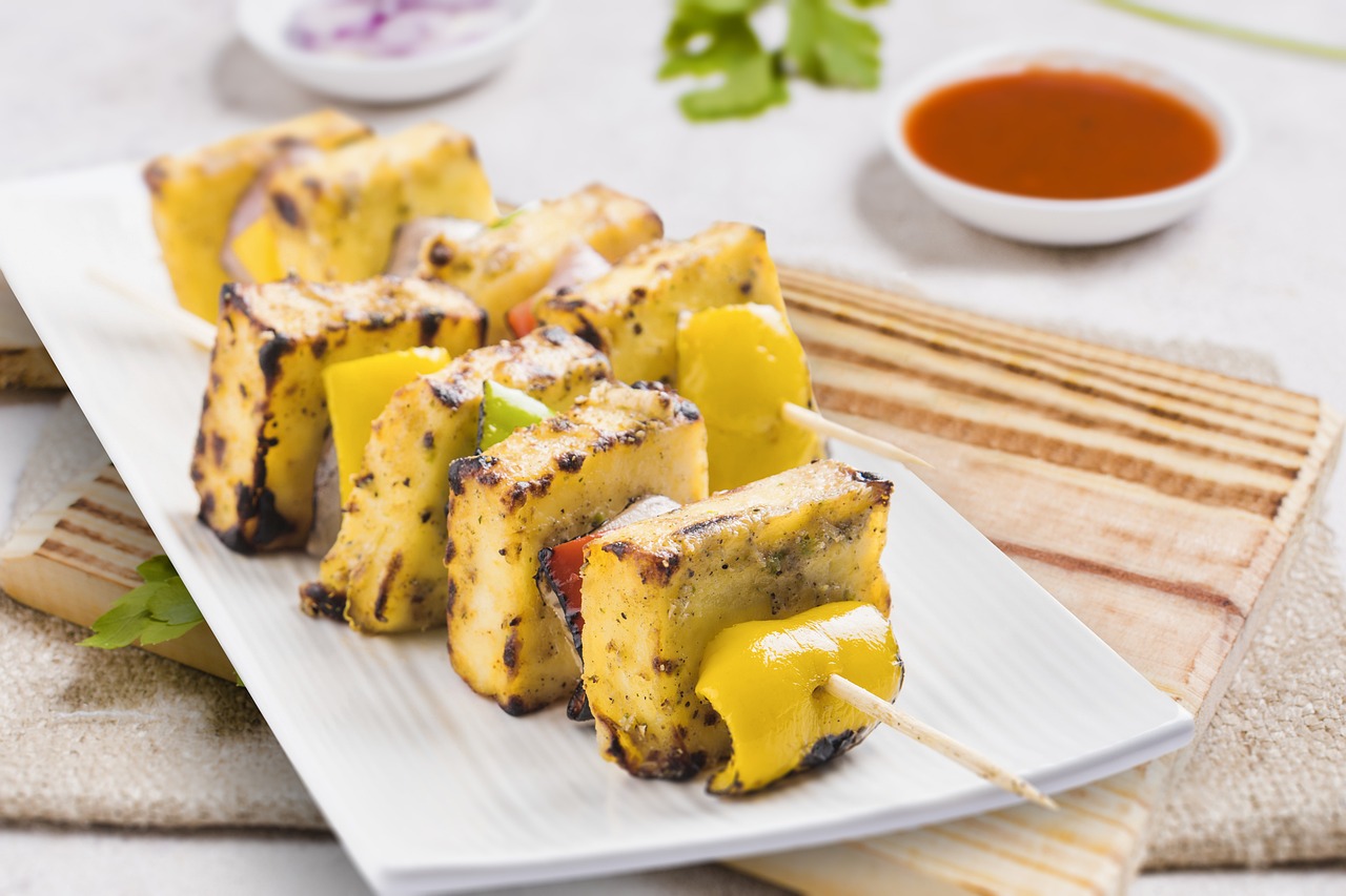 Grilled Paneer Skewers