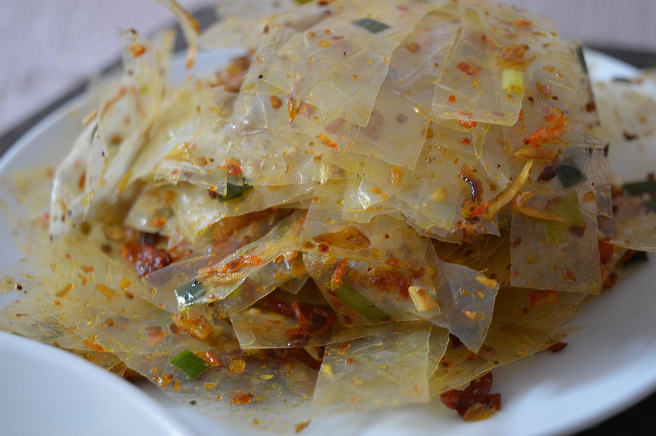 Grilled Rice Paper with Toppings