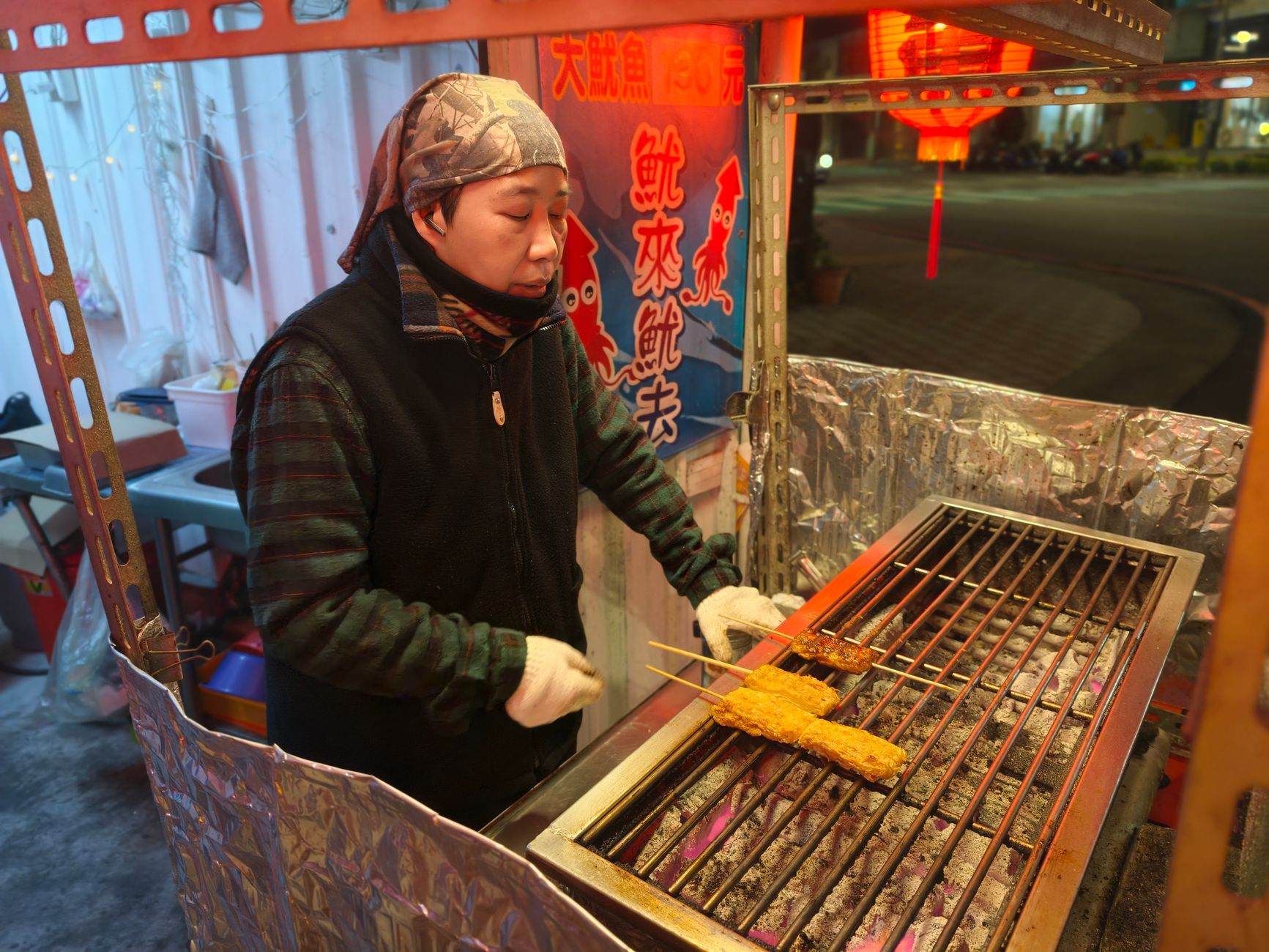 Grilled Squid Skewers