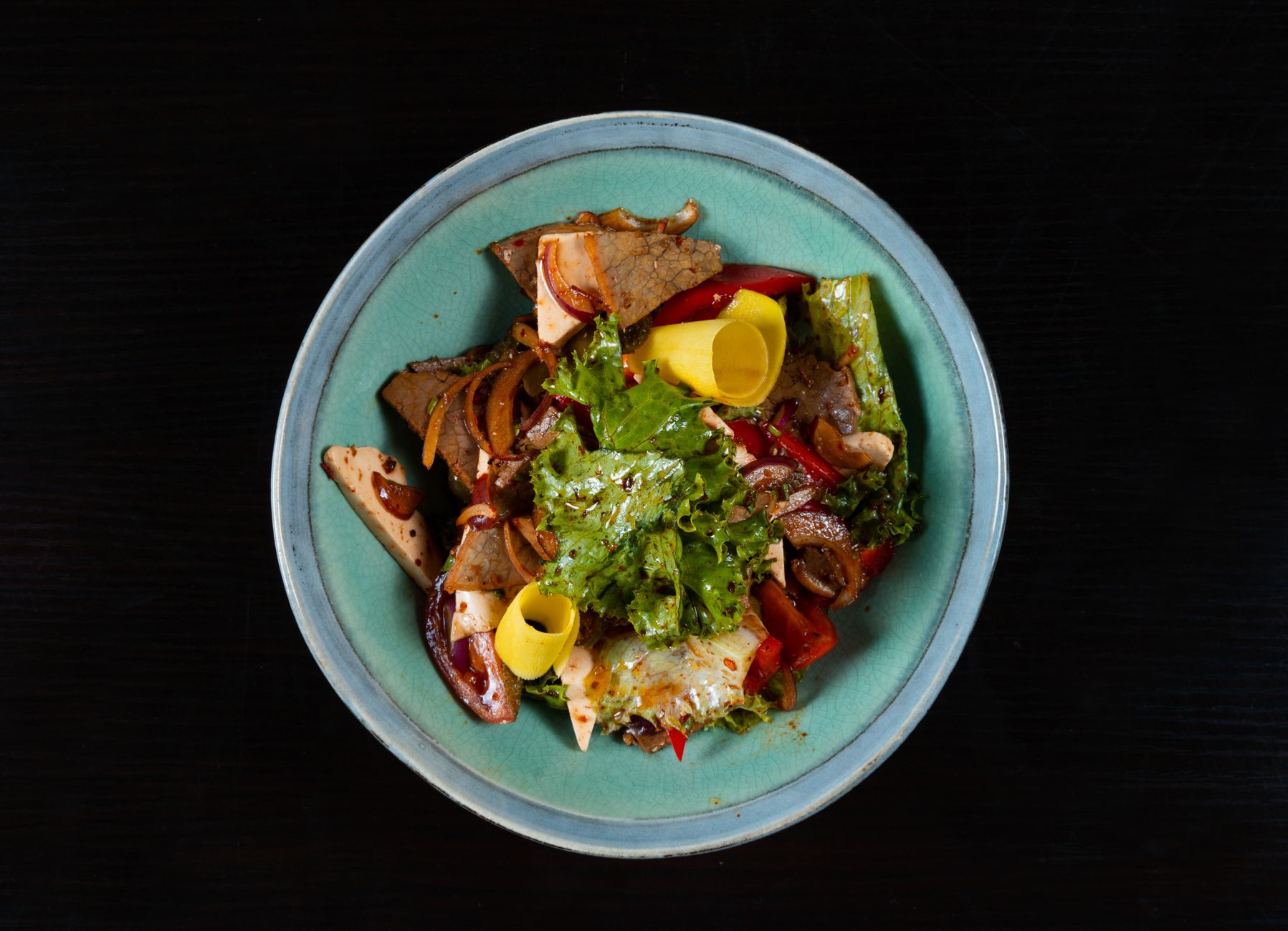 Grilled Steak Salad with Lime and Cilantro