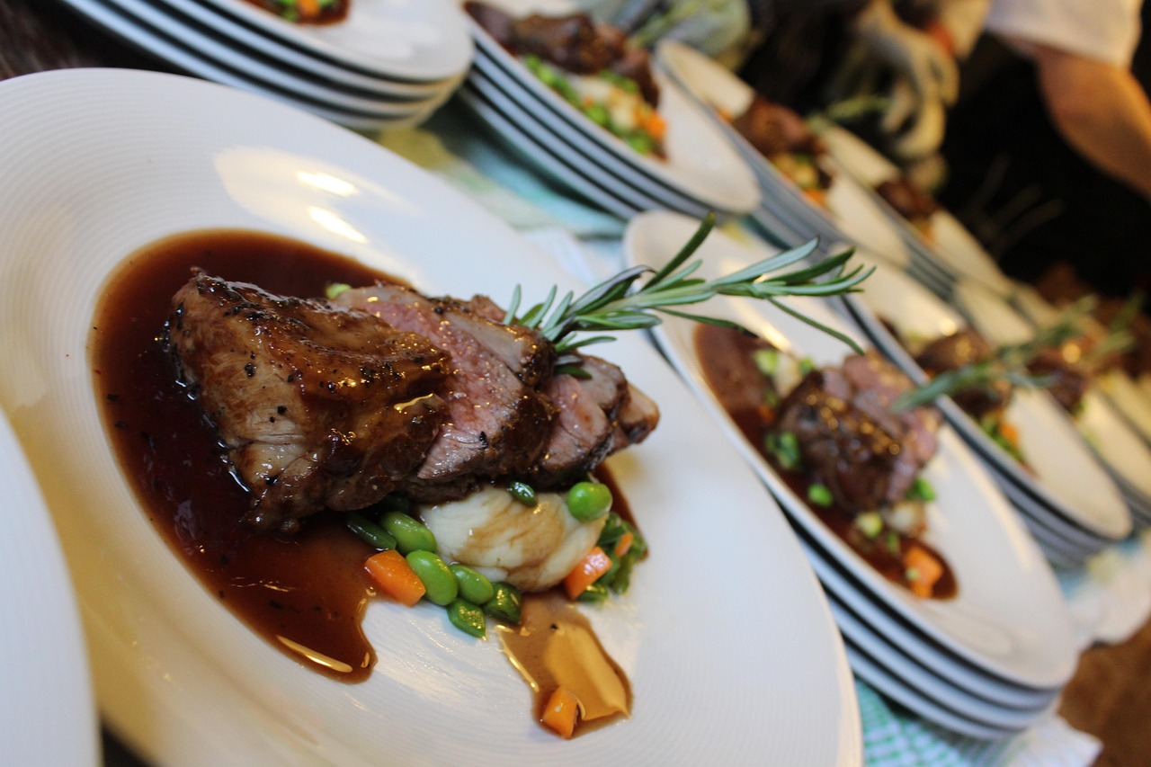 Grilled Steak with Rosemary and Vegetables