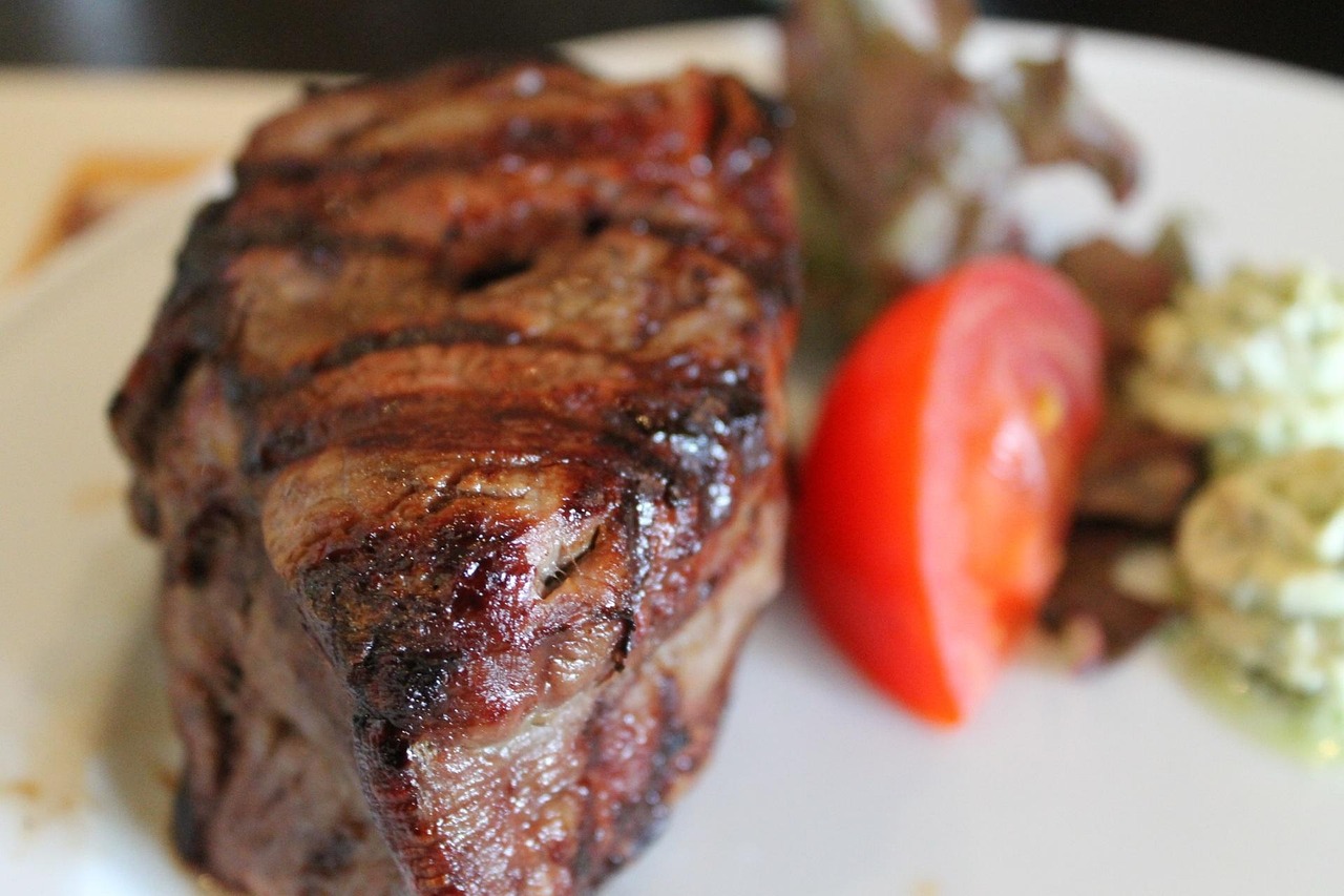 Grilled Steak with Side Salad
