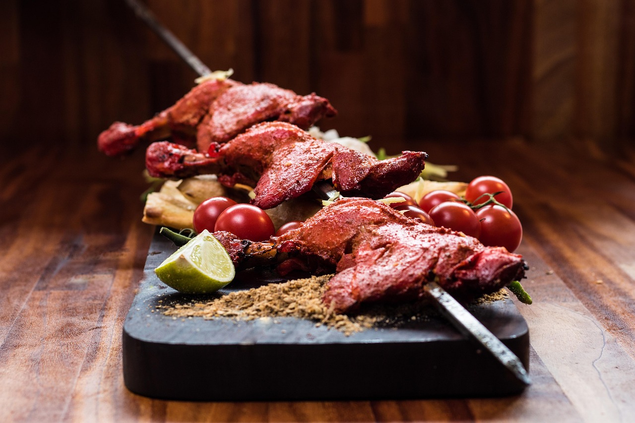 Grilled Tandoori Chicken Skewers