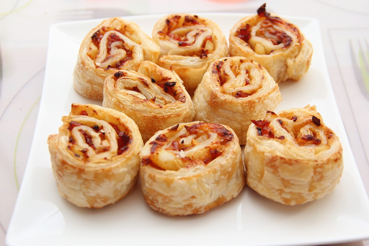 Ham and Cheese Puff Pastry Rolls