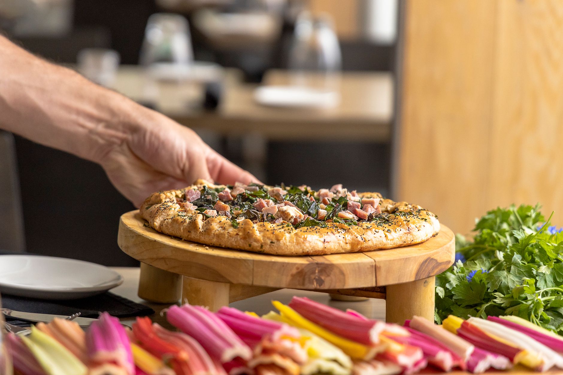 Herb and Bacon Fougasse