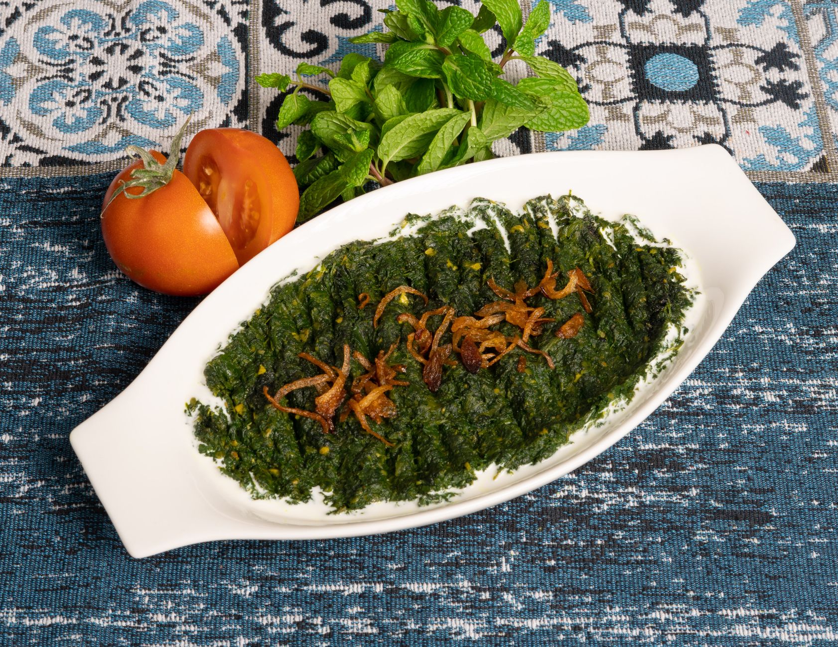 Herb Dip with Fried Onions