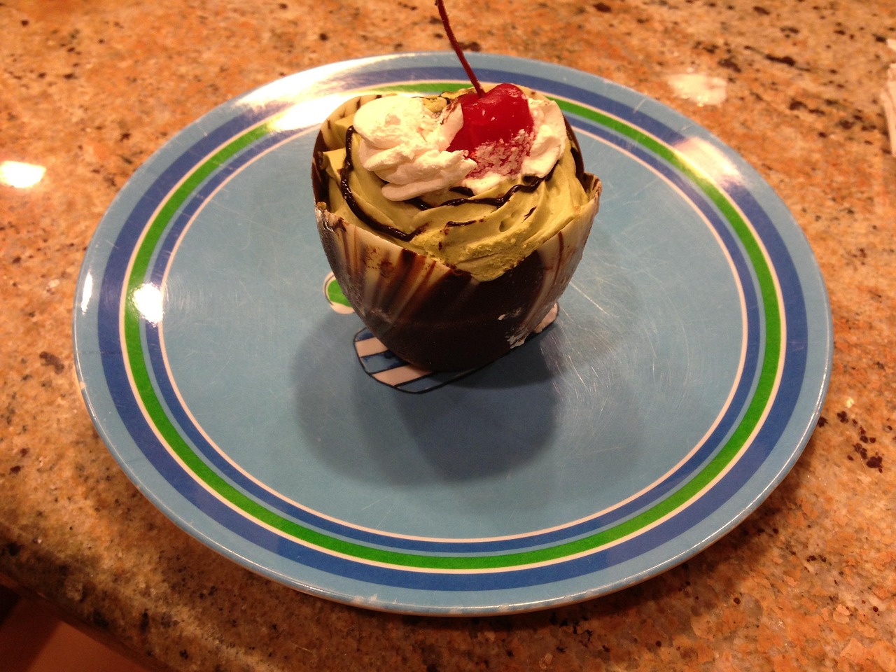 Ice Cream Sundae in a Chocolate Bowl
