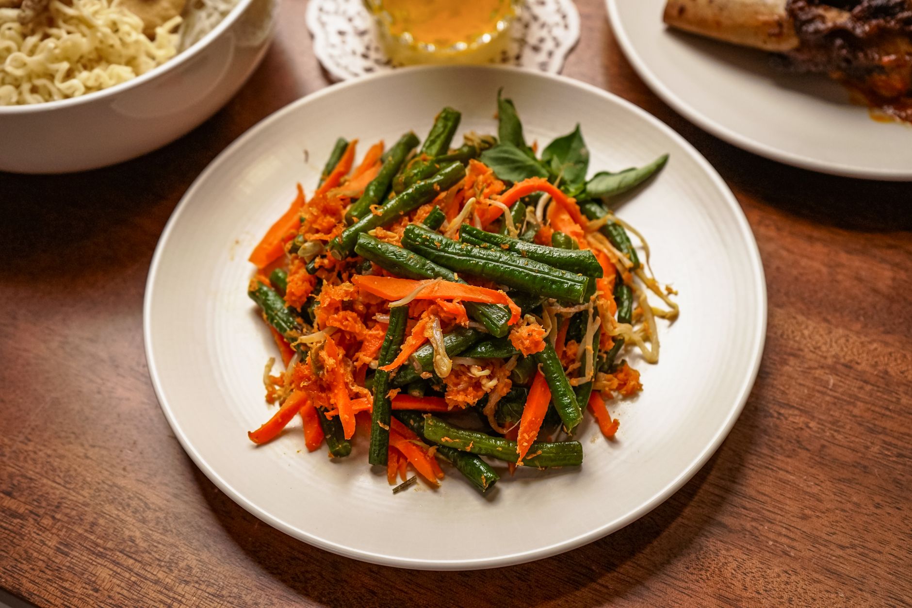 Indonesian Vegetable Salad with Coconut and Spices