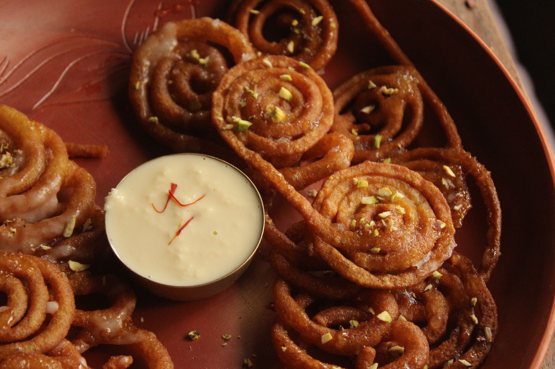 Jalebi with Shrikhand