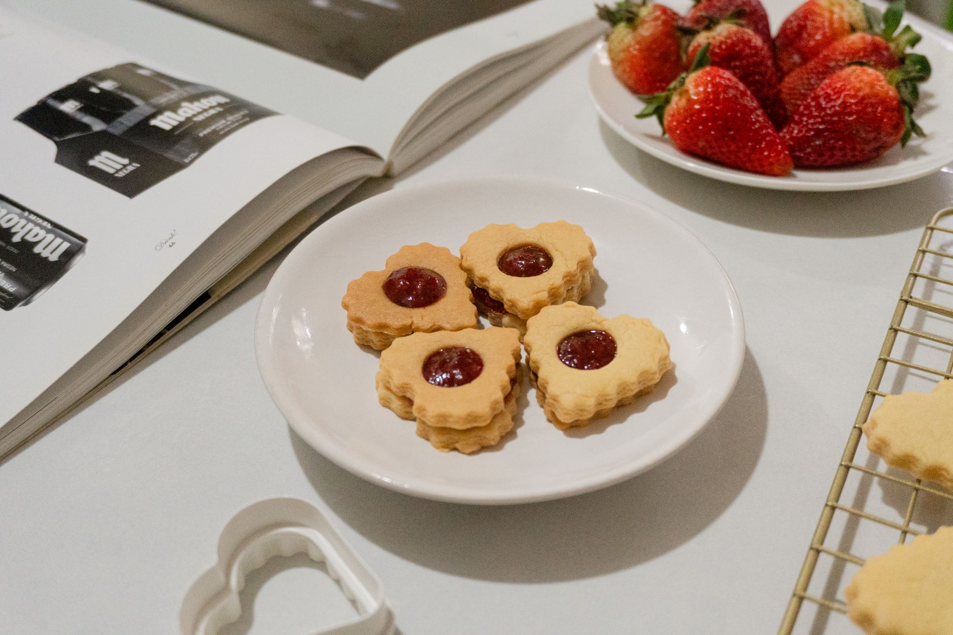 Jam-Filled Shortbread Cookies