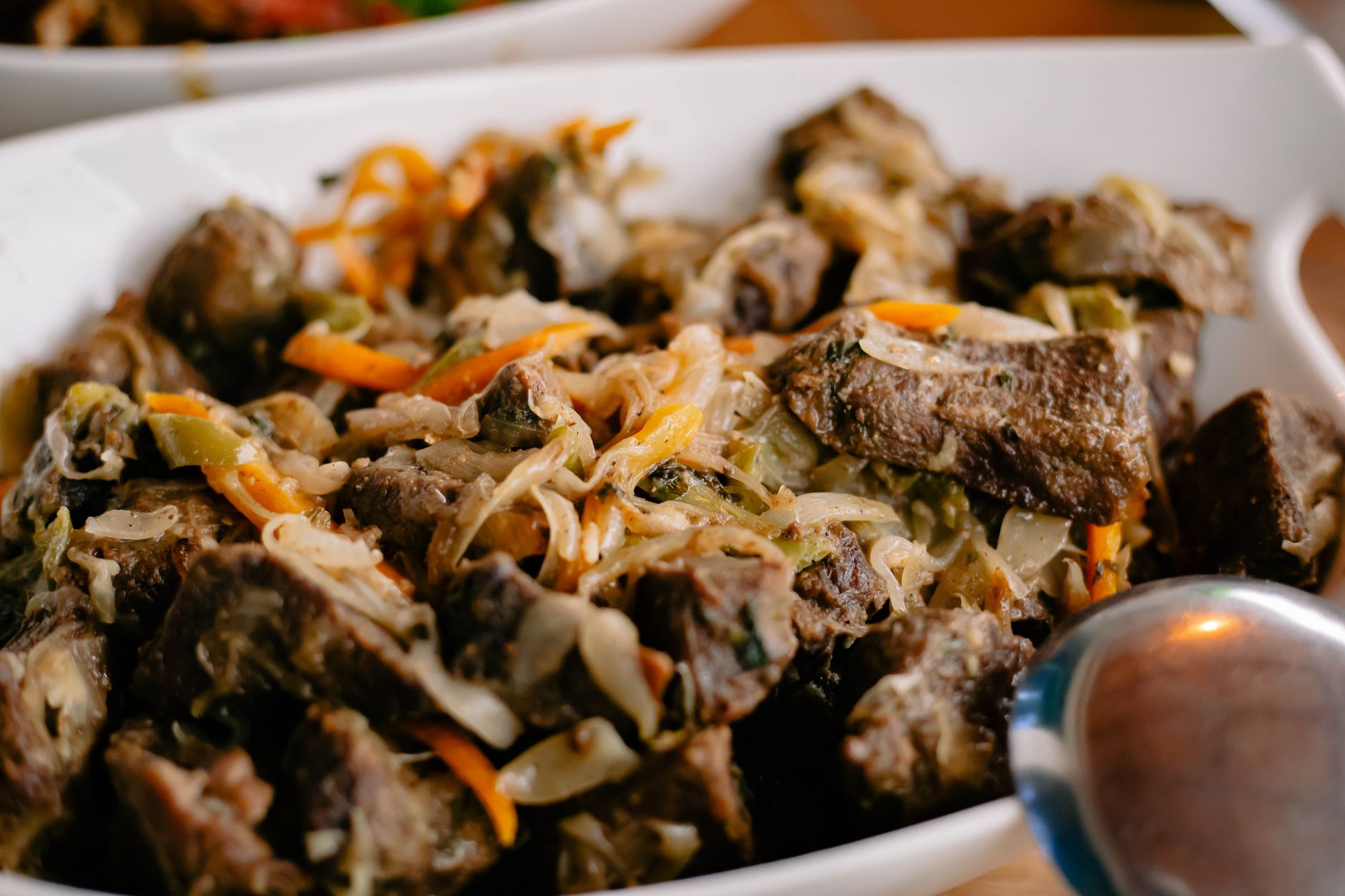 Kazakh-style Beef Stew with Onions and Carrots
