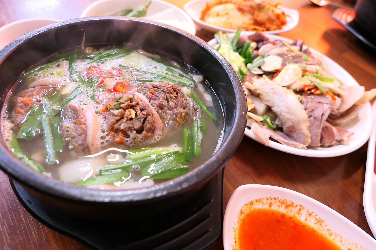 Korean Blood Sausage Soup