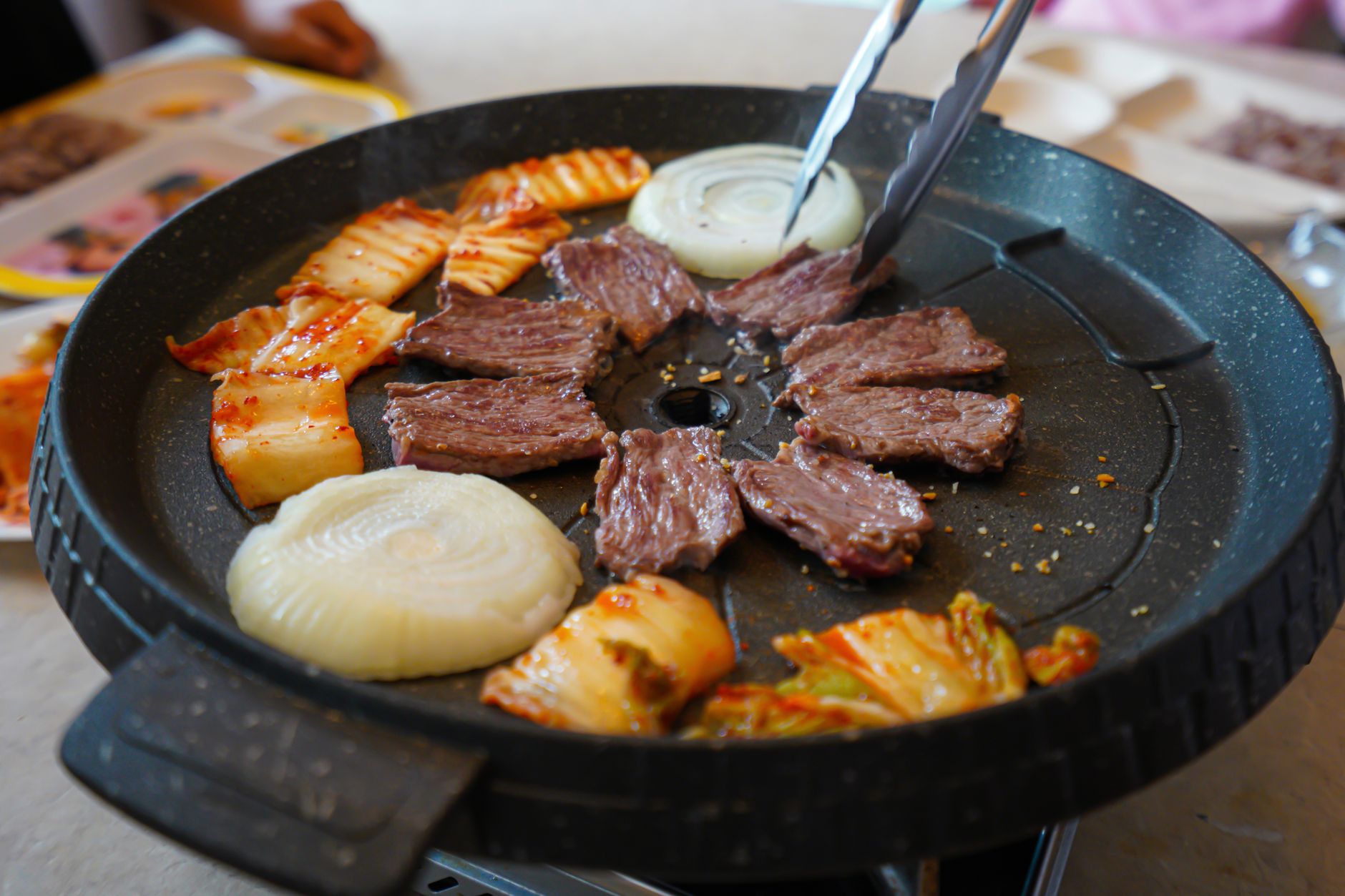 Korean Grilled Pork Belly with Kimchi