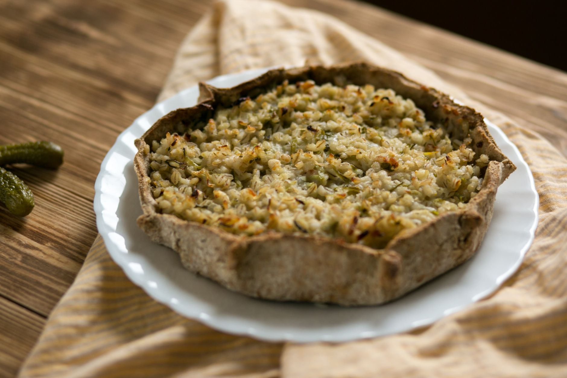 Leek and Cheese Tart
