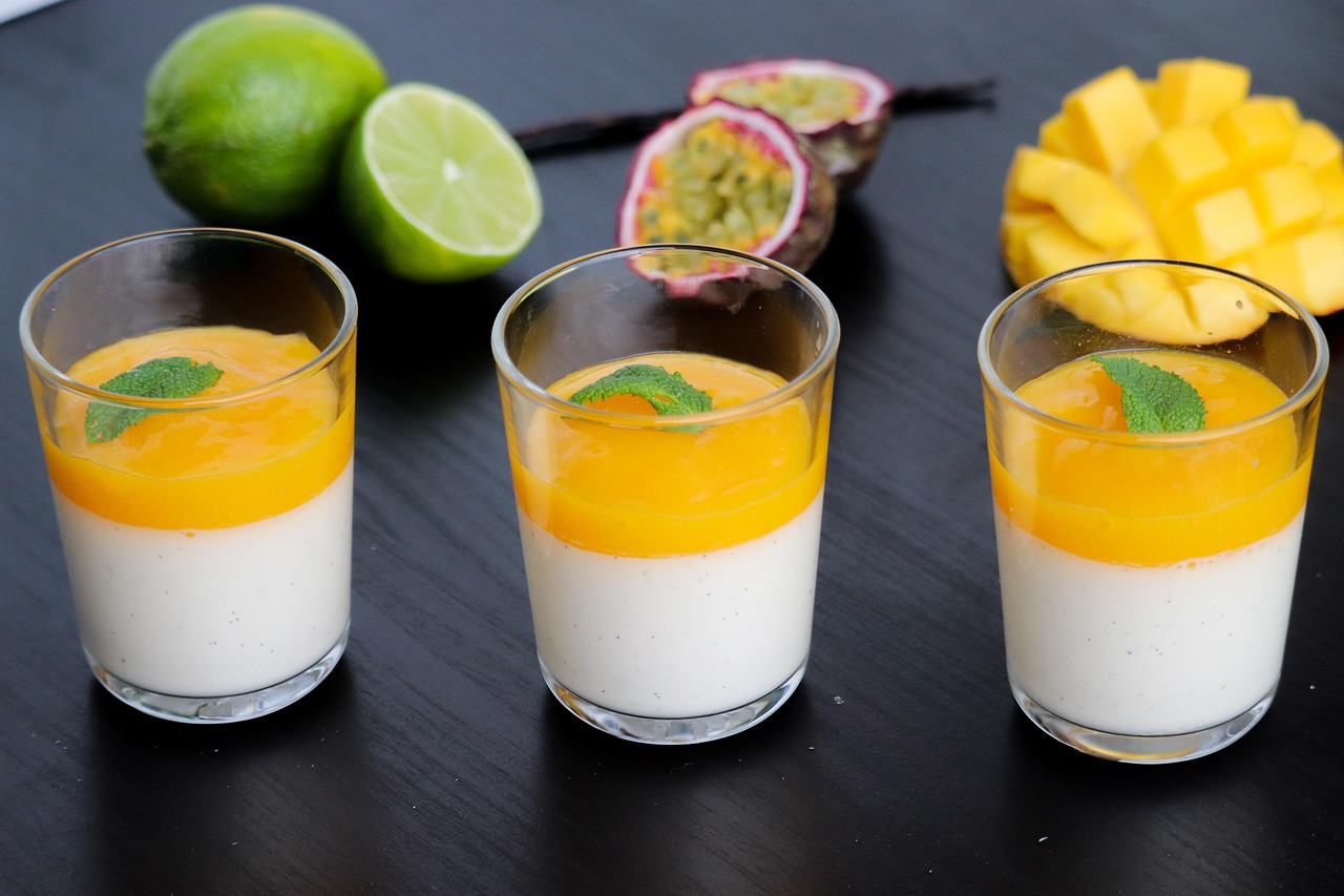 Mango Coconut Panna Cotta
