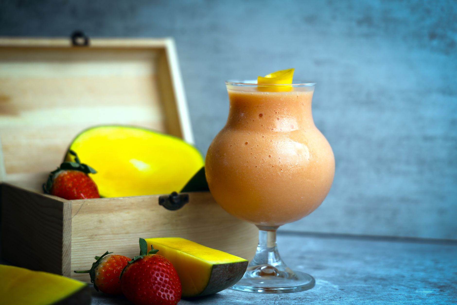 Mango Strawberry Protein Smoothie
