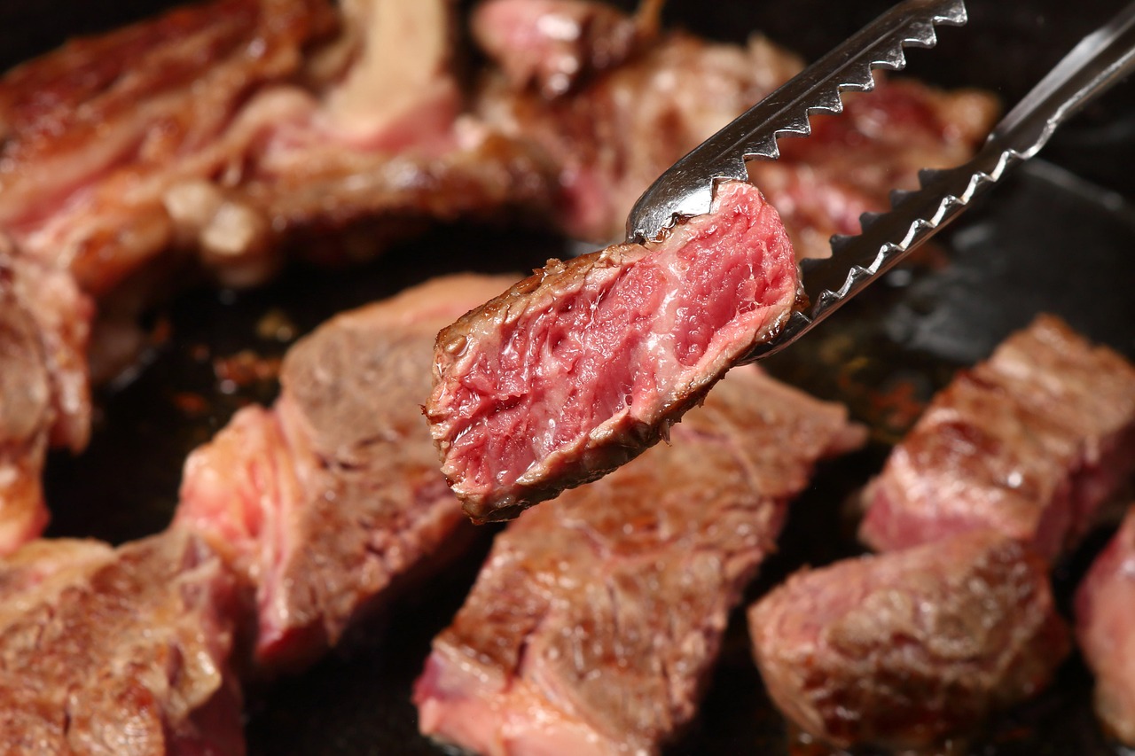 Medium-rare Steak