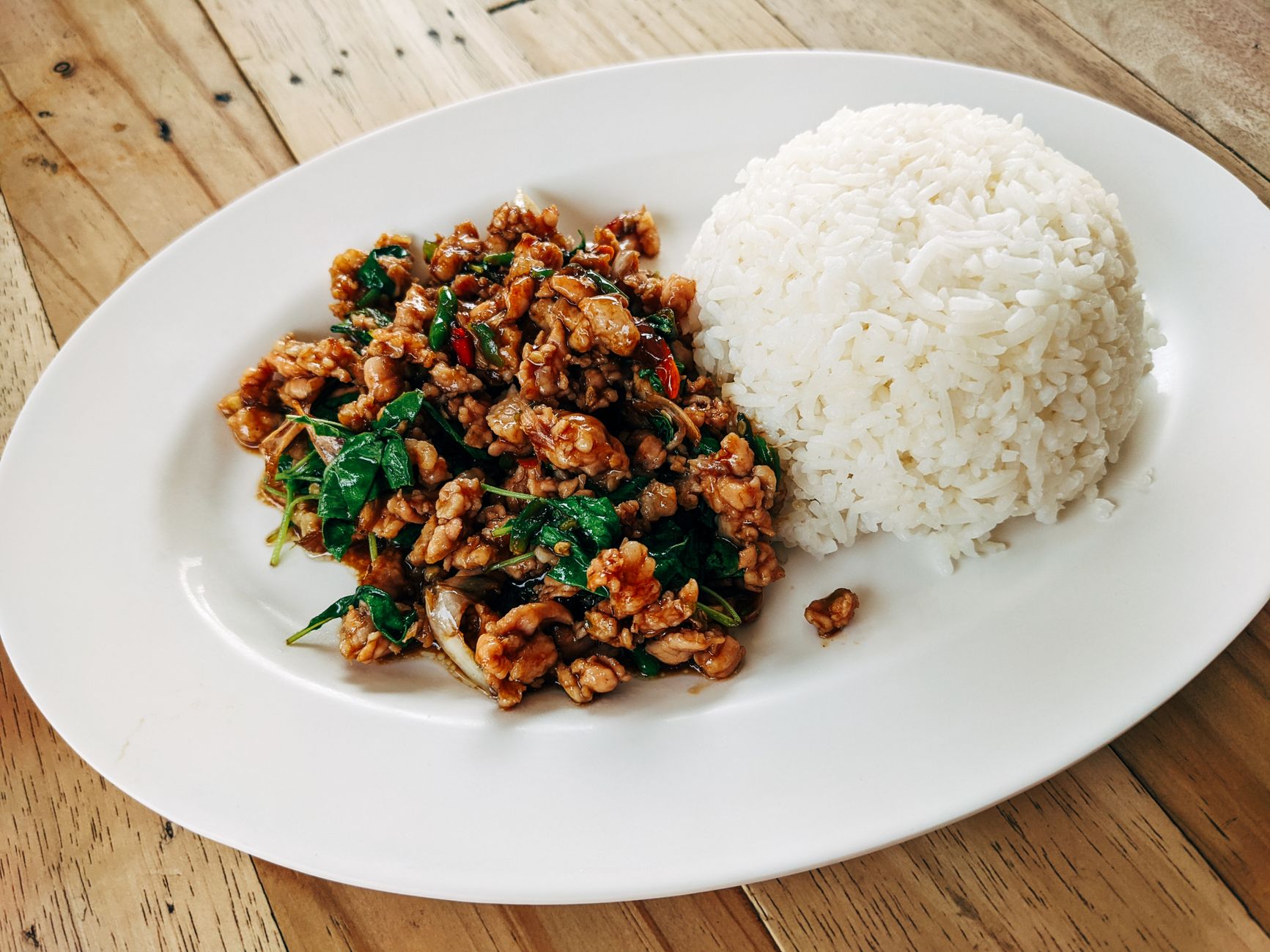 Minced Pork with Holy Basil
