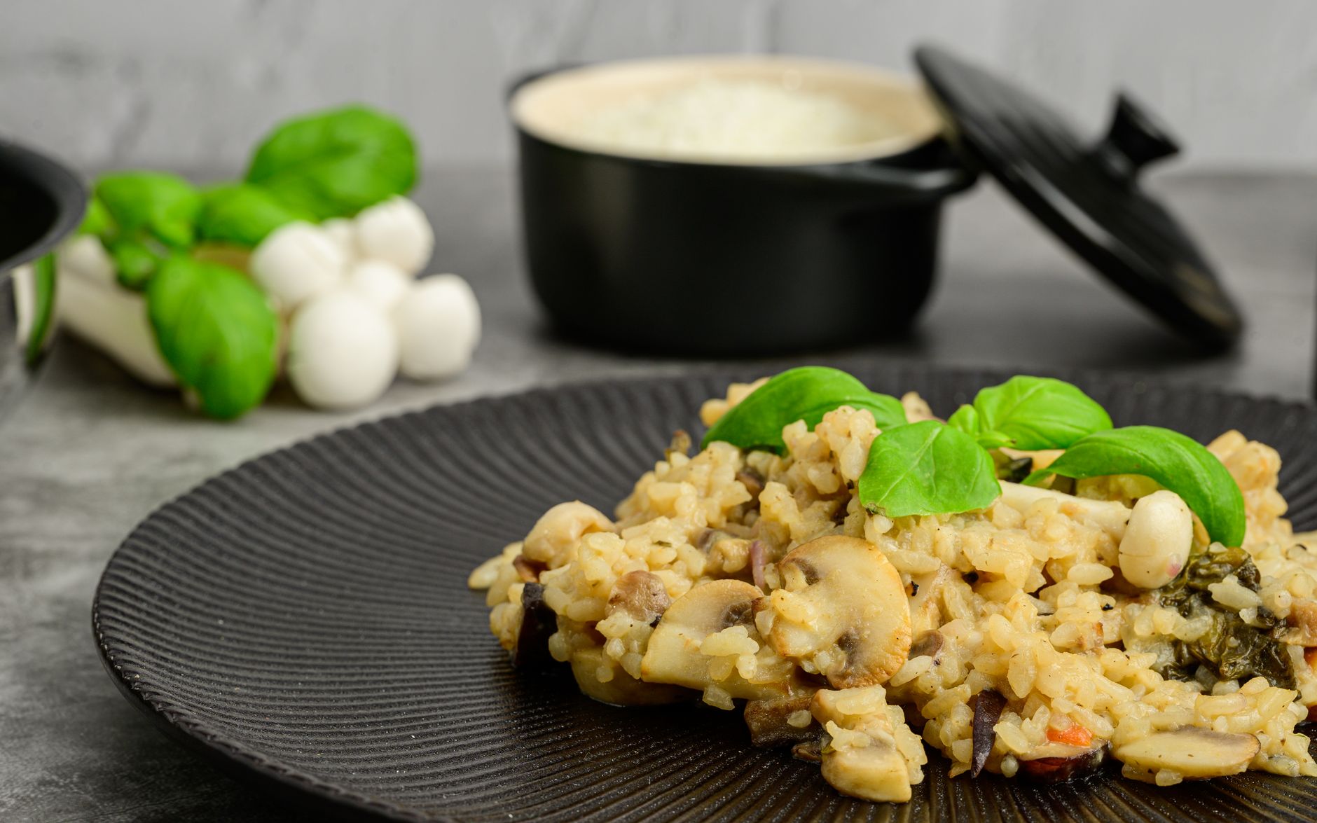 Mushroom And White Bean Risotto