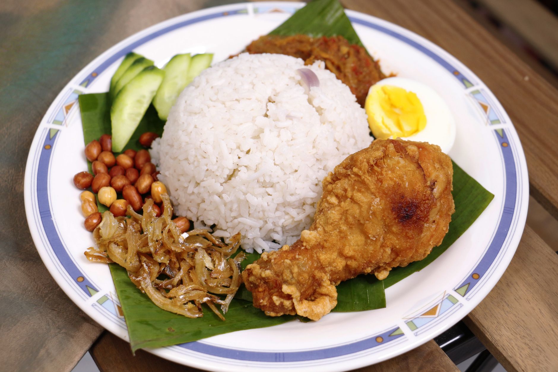 Nasi Lemak with Chicken