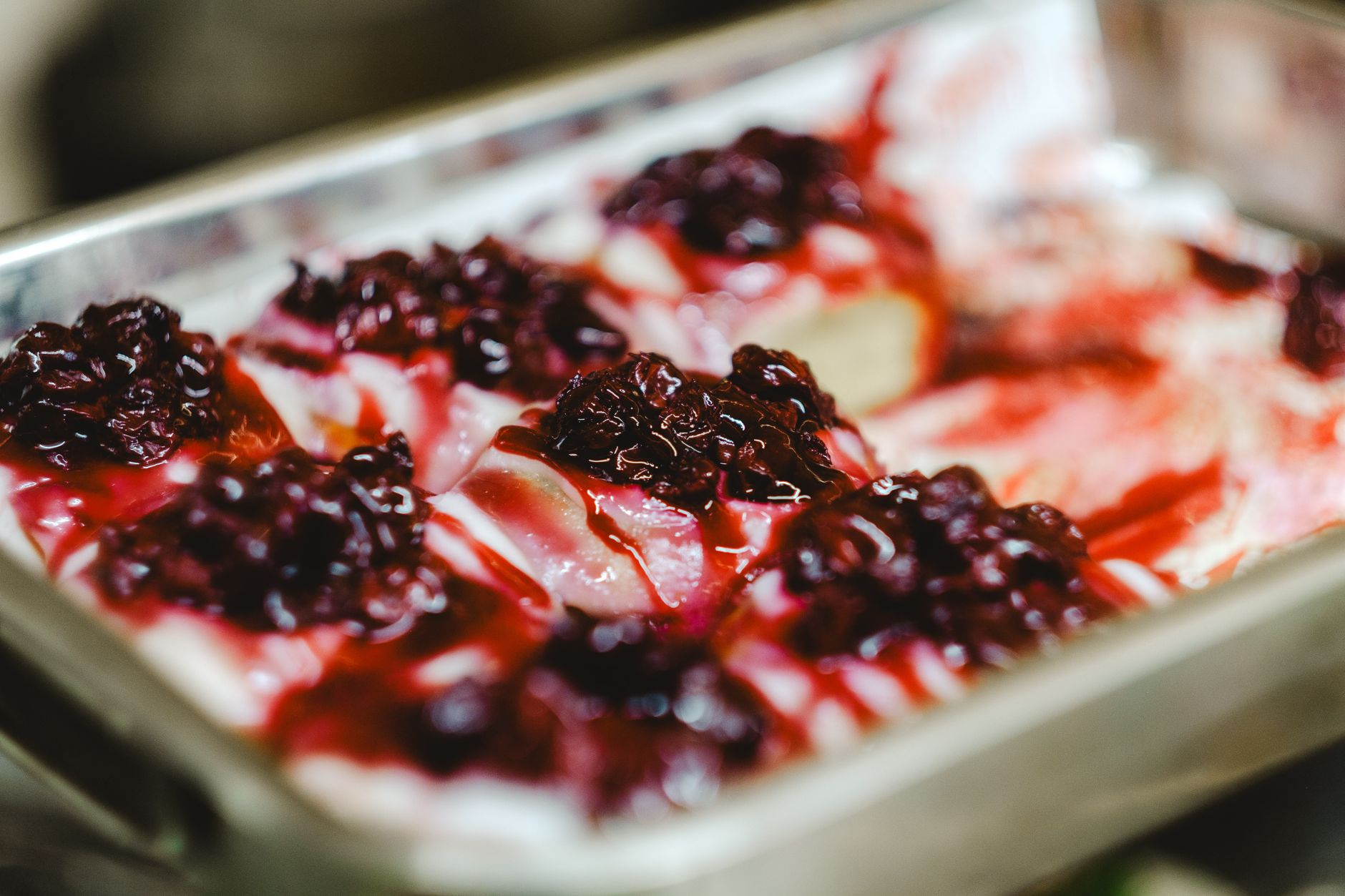 Pancakes with Blueberry Syrup