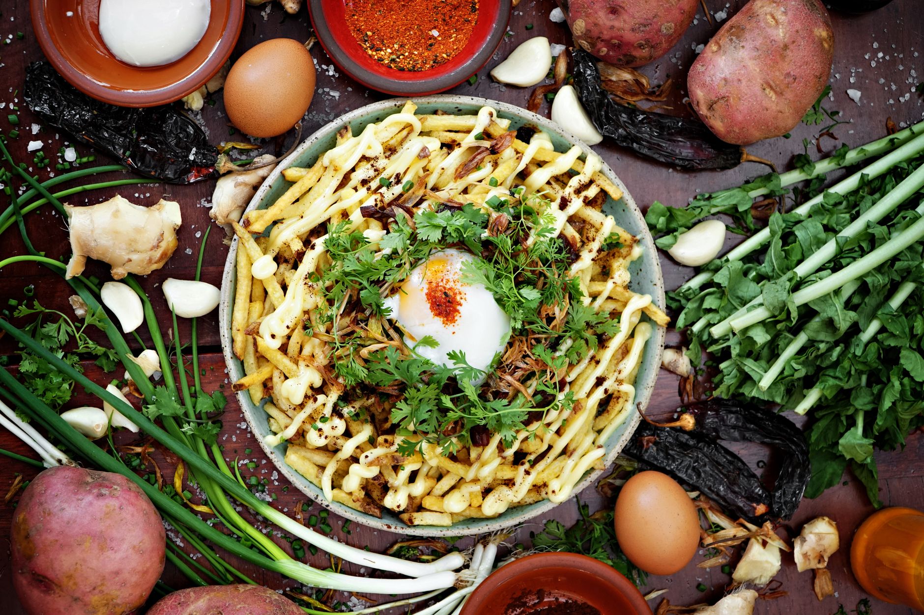 Pasta with Egg and Herbs