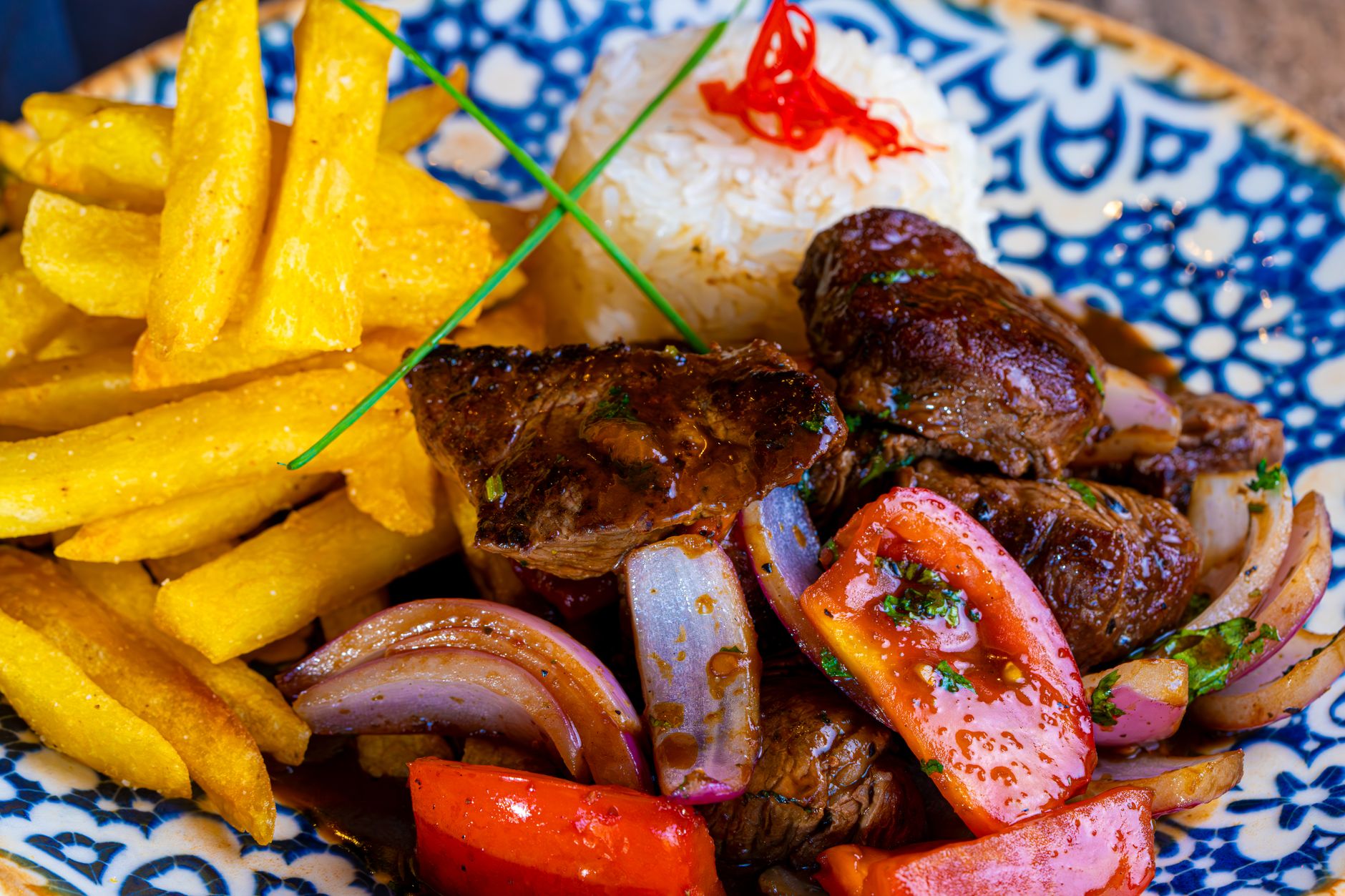 Peruvian Beef Stir-fry with Noodles