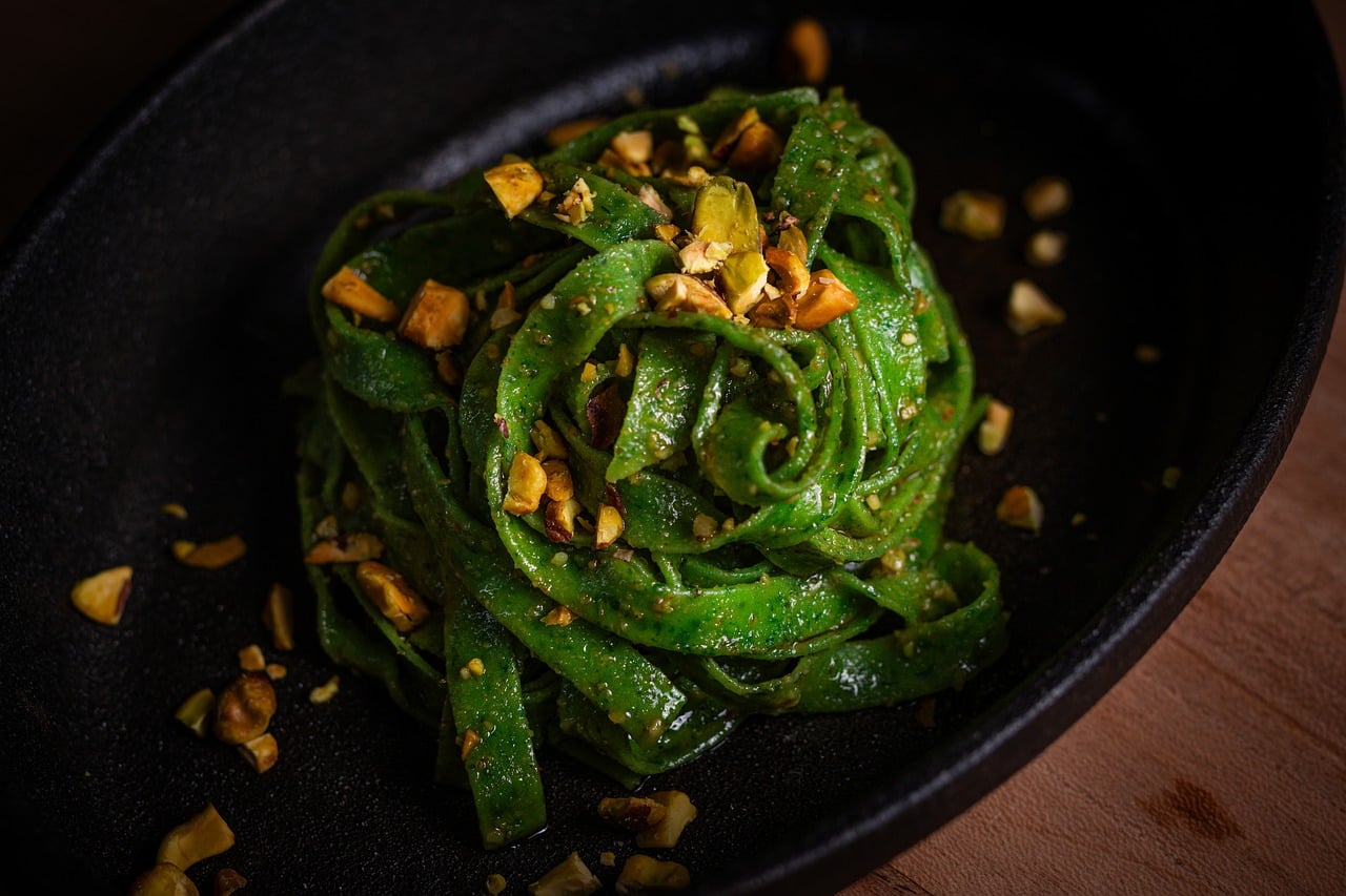 Pesto Pasta with Sun-Dried Tomatoes