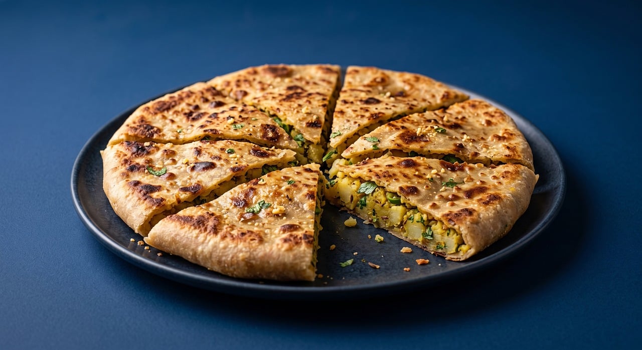 Potato-Stuffed Flatbread