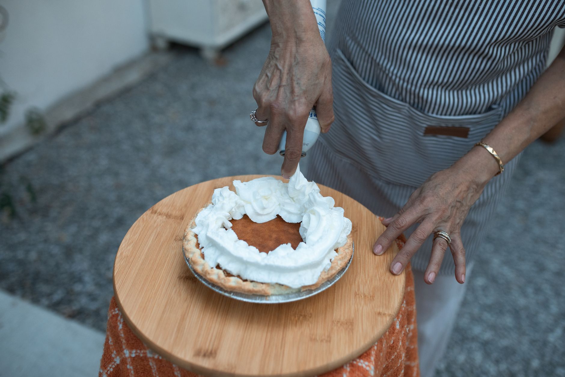 Pumpkin Pie with Whipped Cream