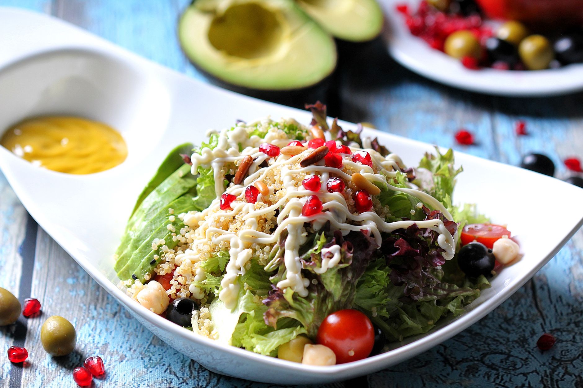 Quinoa Salad with Mixed Vegetables and Fruit