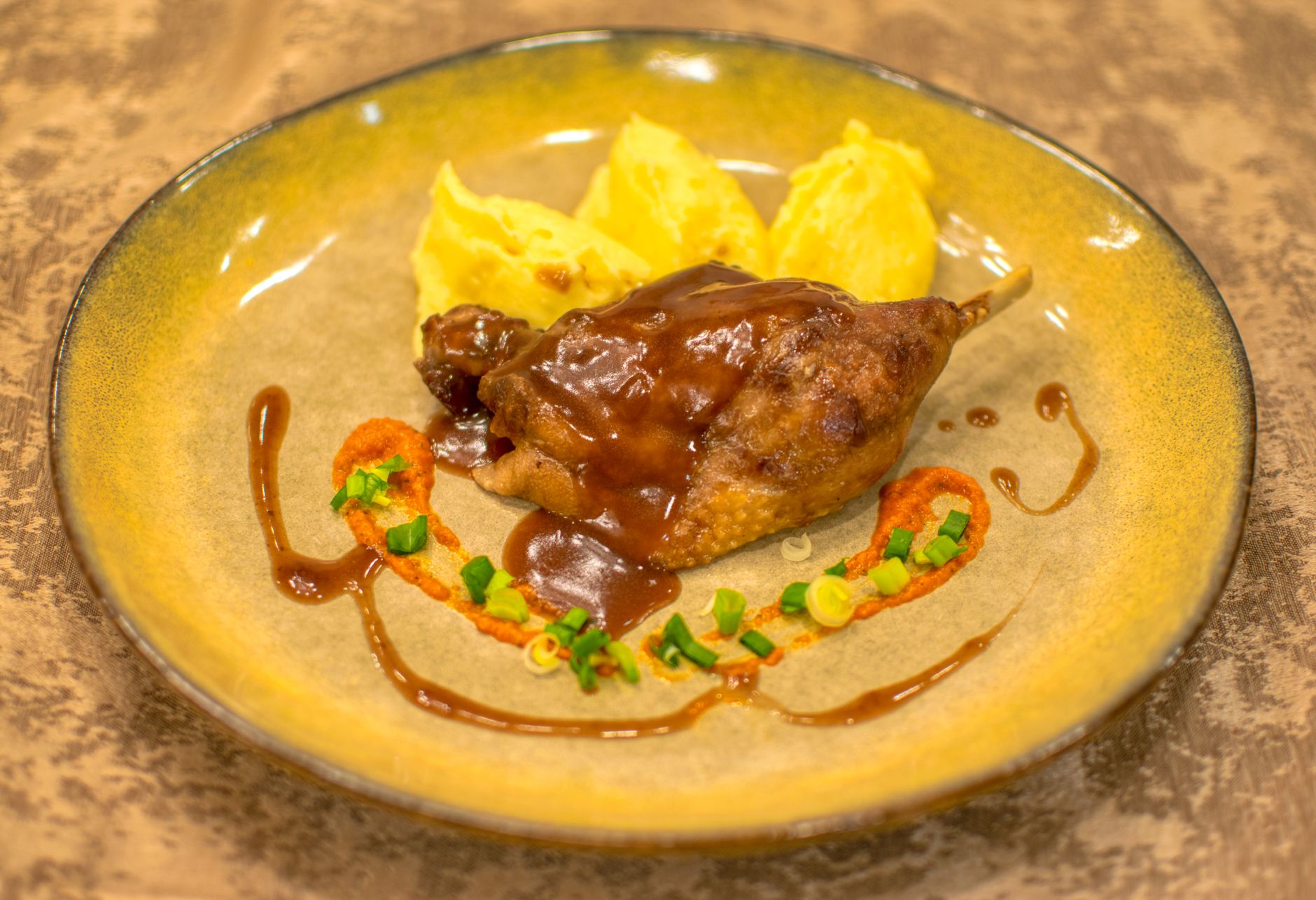 Roast Chicken with Gravy and Mashed Potatoes
