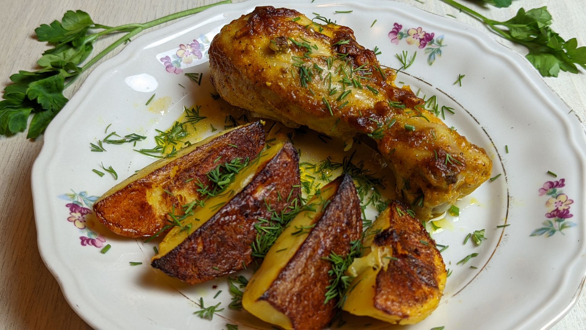 Roast Chicken with Potatoes
