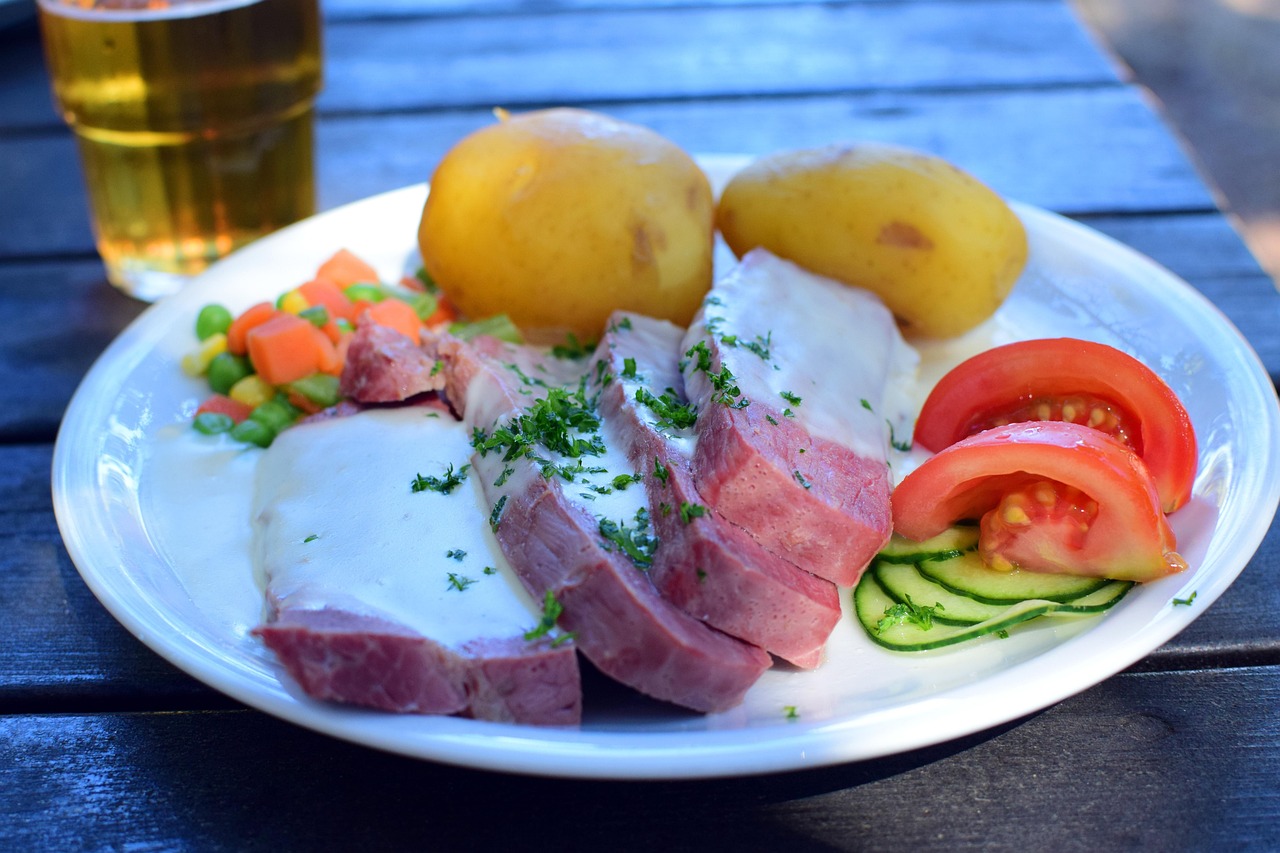 Roast Pork with Potatoes and Vegetables