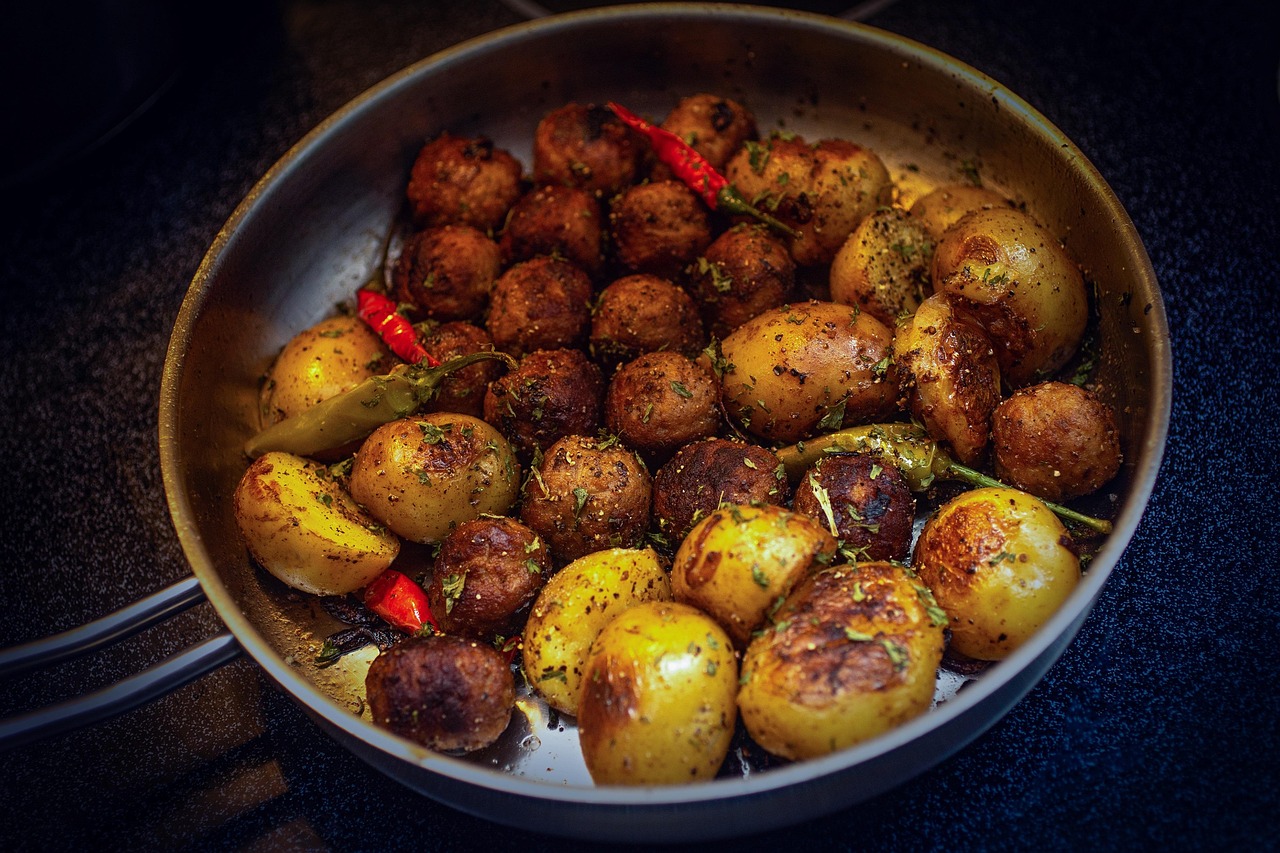 Roasted Potatoes with Herbs and Chili