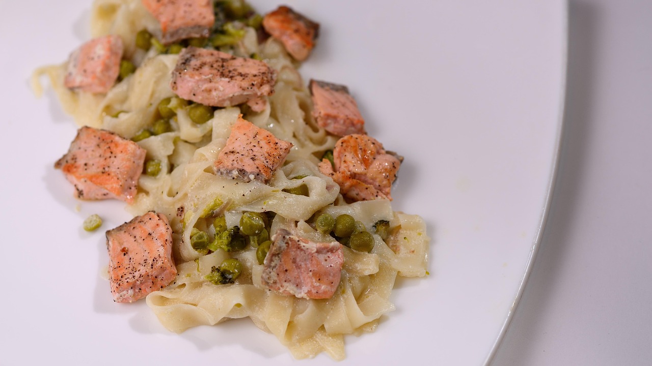 Salmon and Pea Pasta