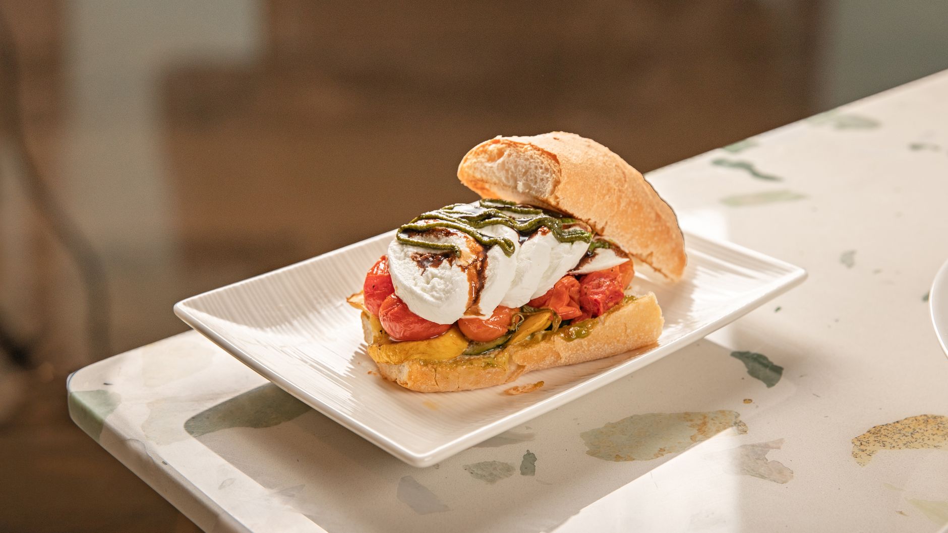 Salmon and Poached Egg Sandwich