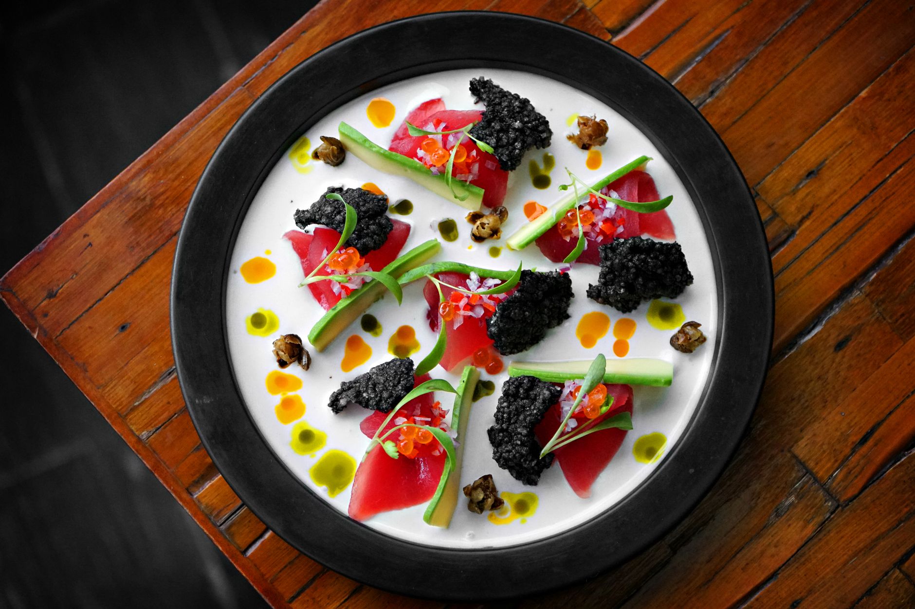Salmon Tartare with Caviar and Herbs