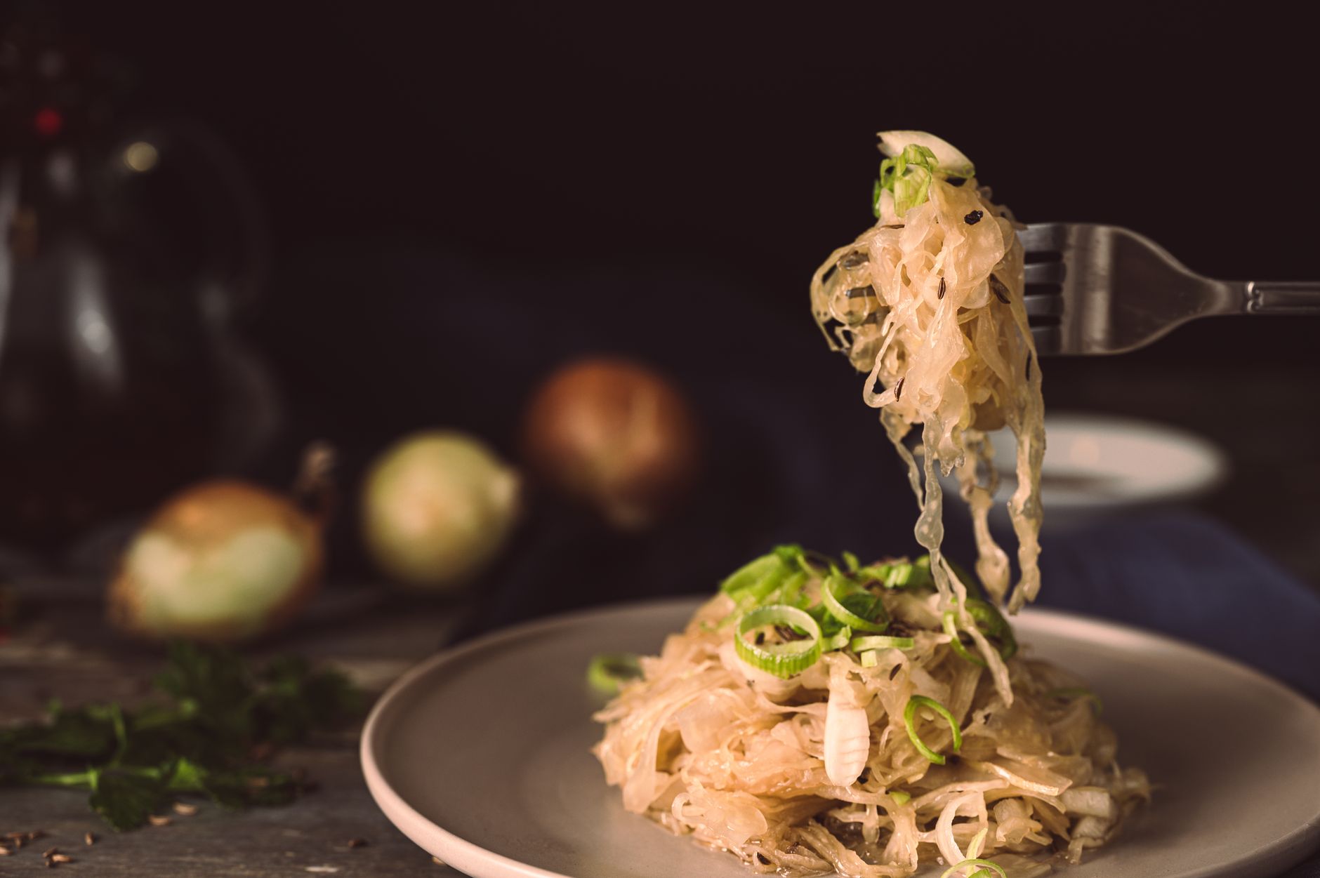 Sauerkraut with Noodles