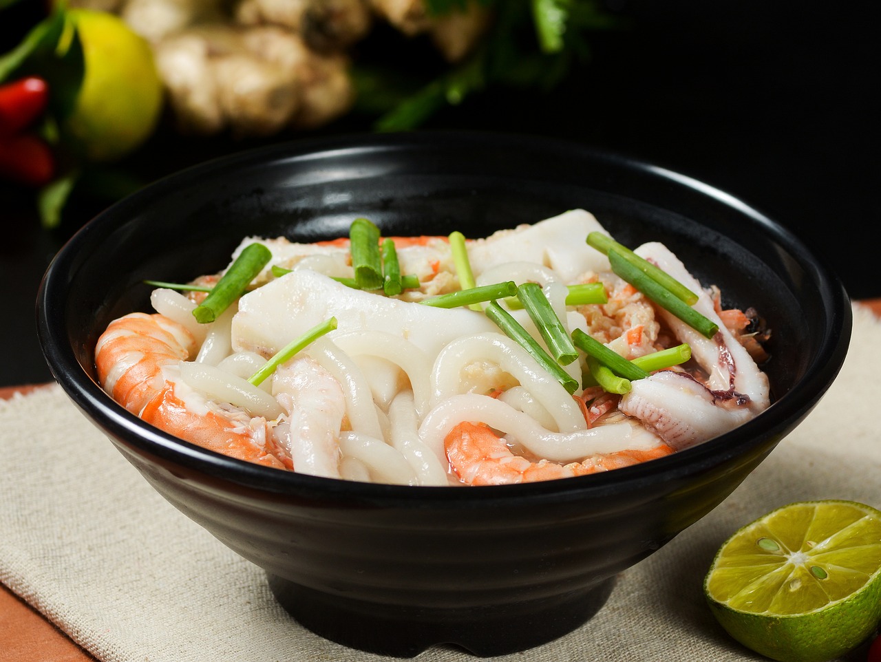 Seafood Udon Noodles